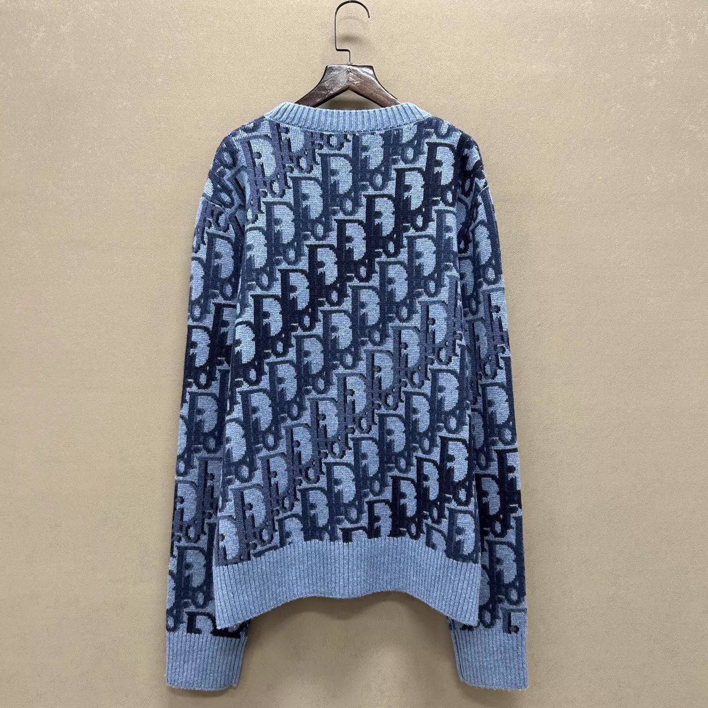Dior Dior SS26 Monogram Allover Logo Wool Knit Jumper L Size L / US 10 / IT 46 - 2 Thumbnail