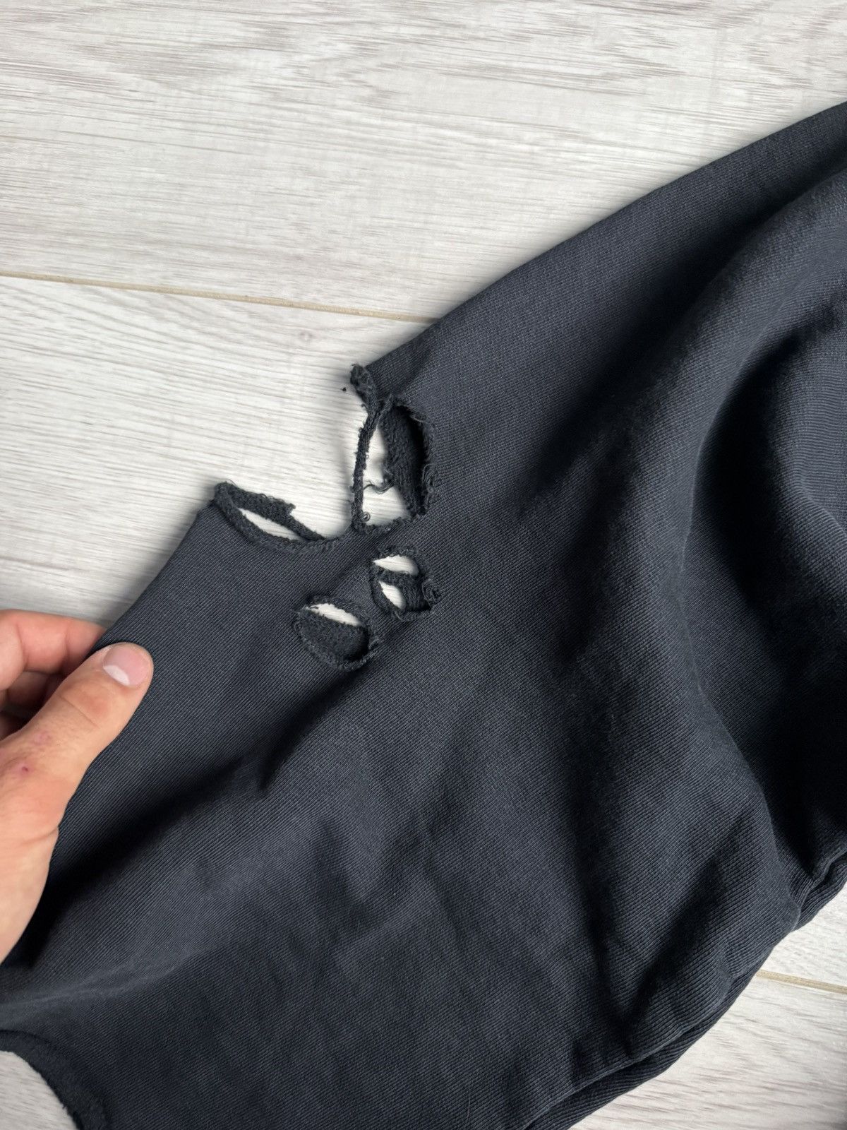 Diesel Distressed Holes Hoodie Kapital Rick Owens Archive style Size US XL / EU 56 / 4 - 6 Thumbnail