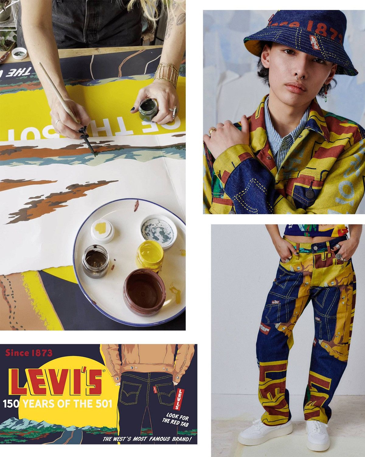 Levi's 501 LEVI'S 150th Anniversary Banner Print Denim Size US 34 / EU 50 - 2 Thumbnail