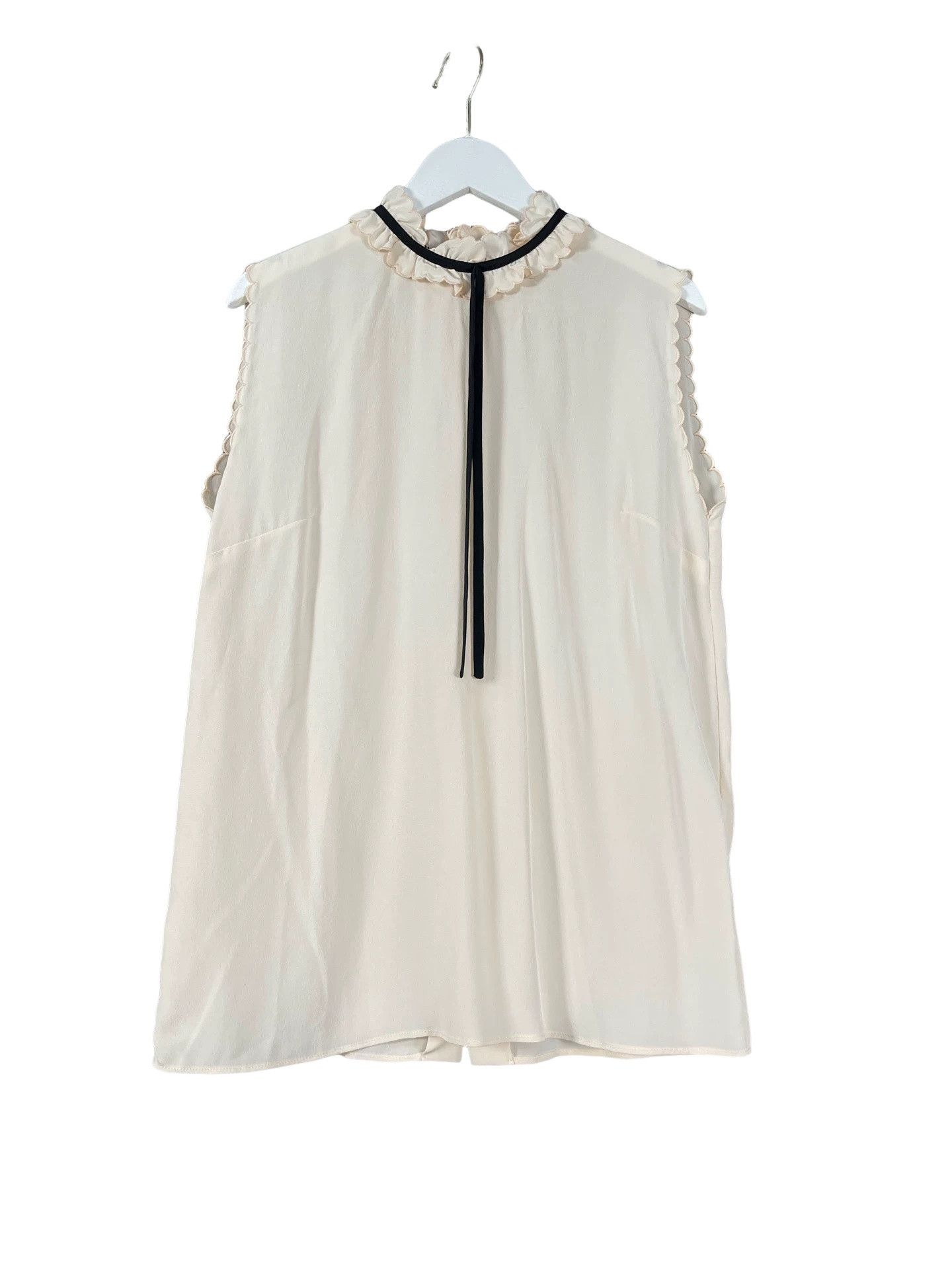 Miu Miu Miu Miu Sleeveless Ruffle Blouse Size M / US 6-8 / IT 42-44 - 1 Thumbnail