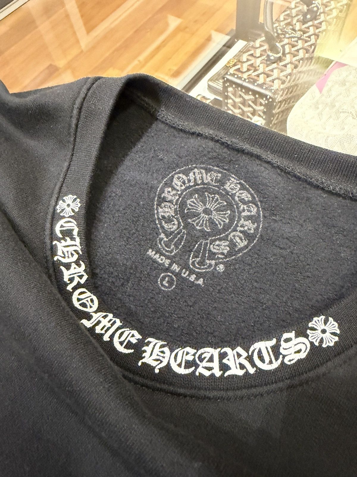 Chrome Hearts Chrome Hearts Neck Logo Crewneck Size US L / EU 52-54 / 3 - 3 Thumbnail