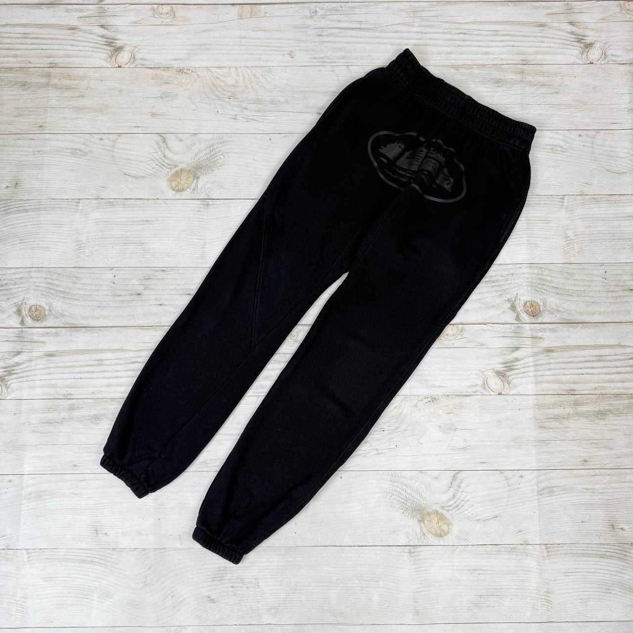 Corteiz CORTEIZ VVS VELOUR BOTTOMS [TRIPLE BLACK] | Grailed