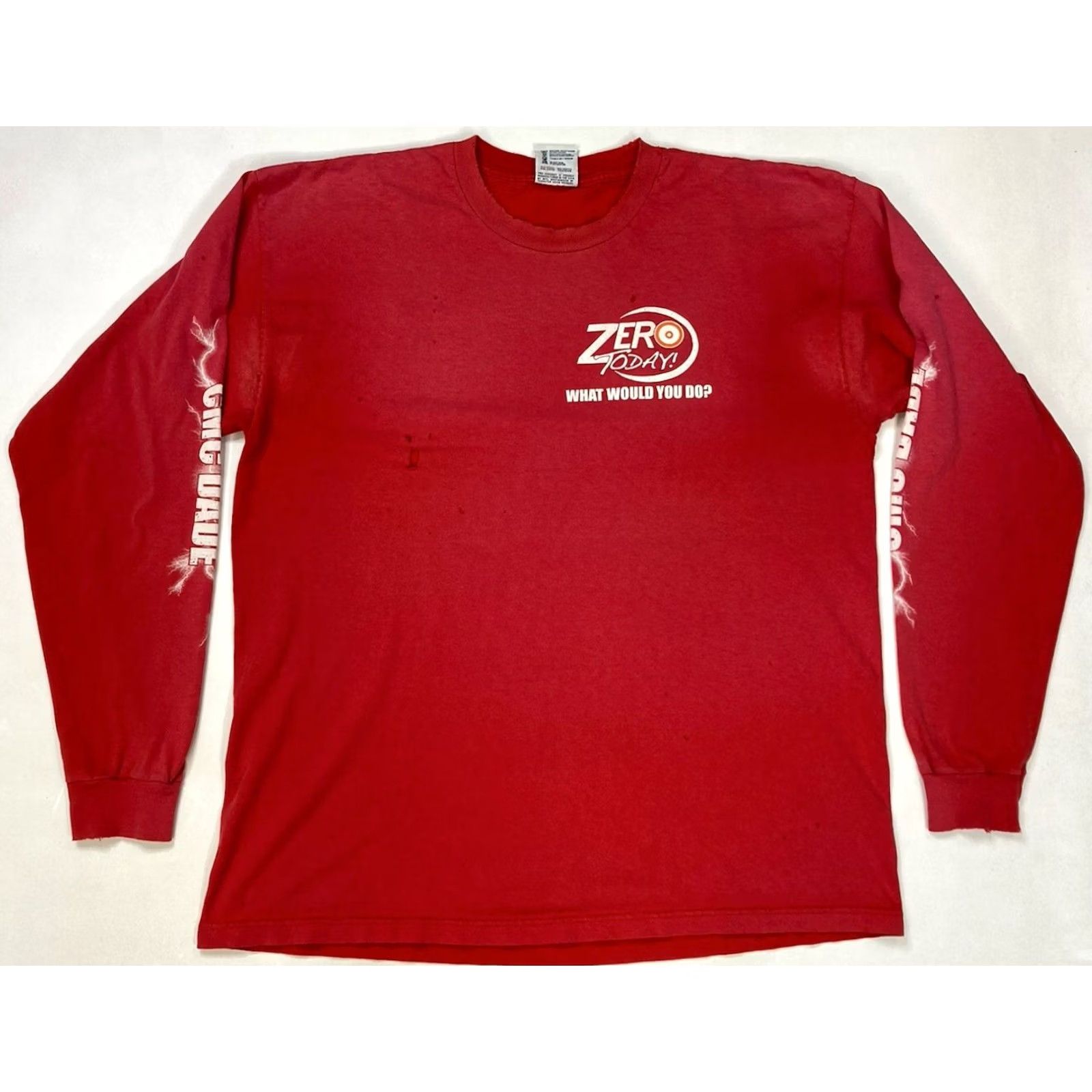 MCM VINTAGE Union Made Dade Hardening The System Thrashed T-shirt Men XL Red Long Sleeve Shirt XL Men Red Size US XL / EU 56 / 4 - 4 Thumbnail