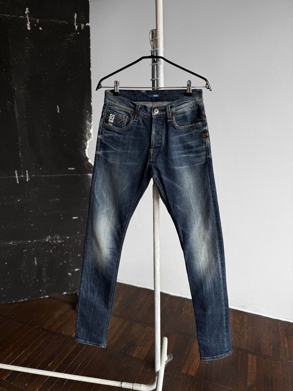 G-Star G-Star Raw Mens Blue Defend Super Slim Denim Jeans RRP €150 Size US 30 / EU 46 - 4 Thumbnail