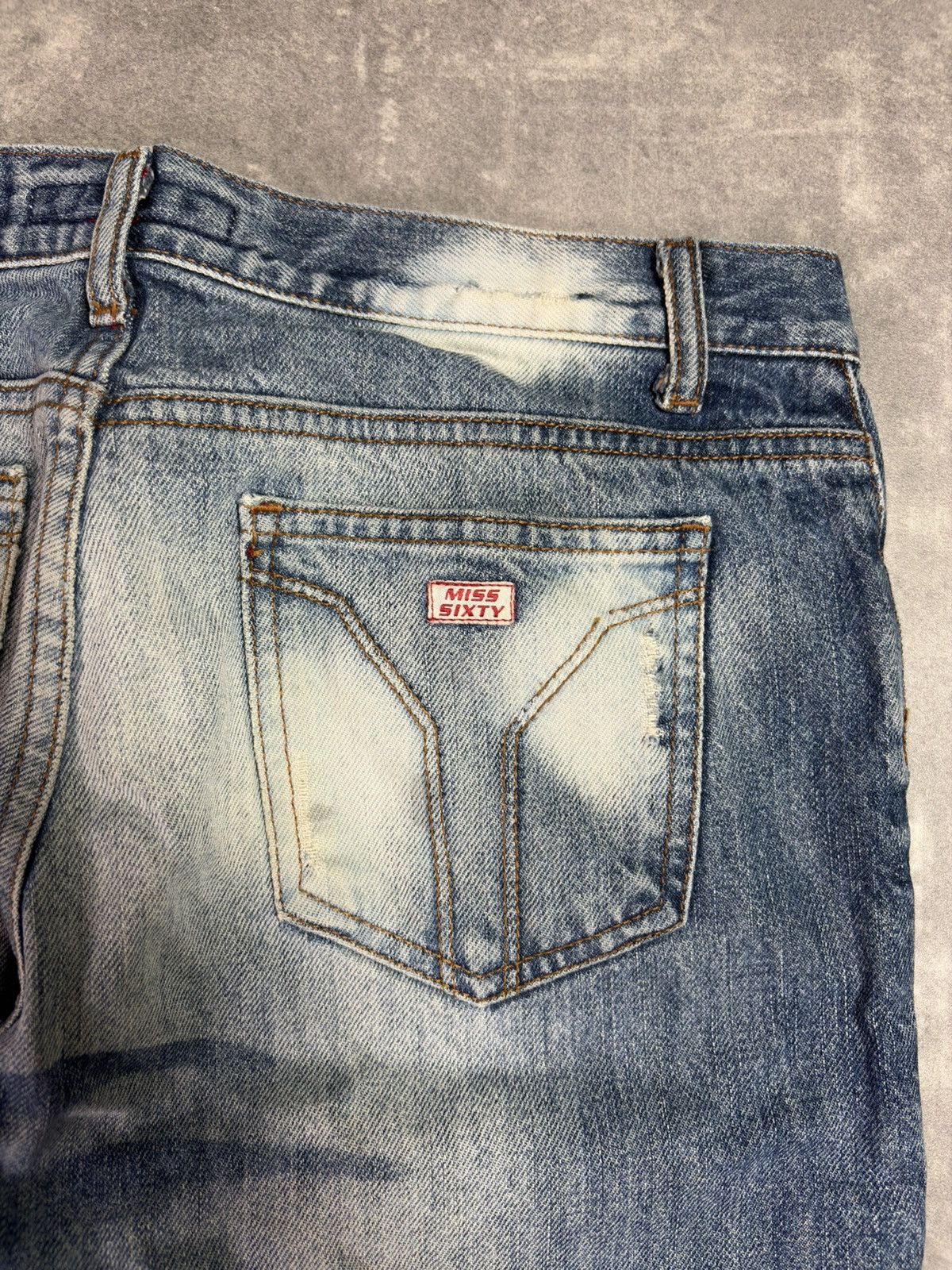 Miss Sixty Miss Sixty Flared Washed Flip Tommy Vintage Jeans 29 Bootcut Size 29" - 15 Thumbnail