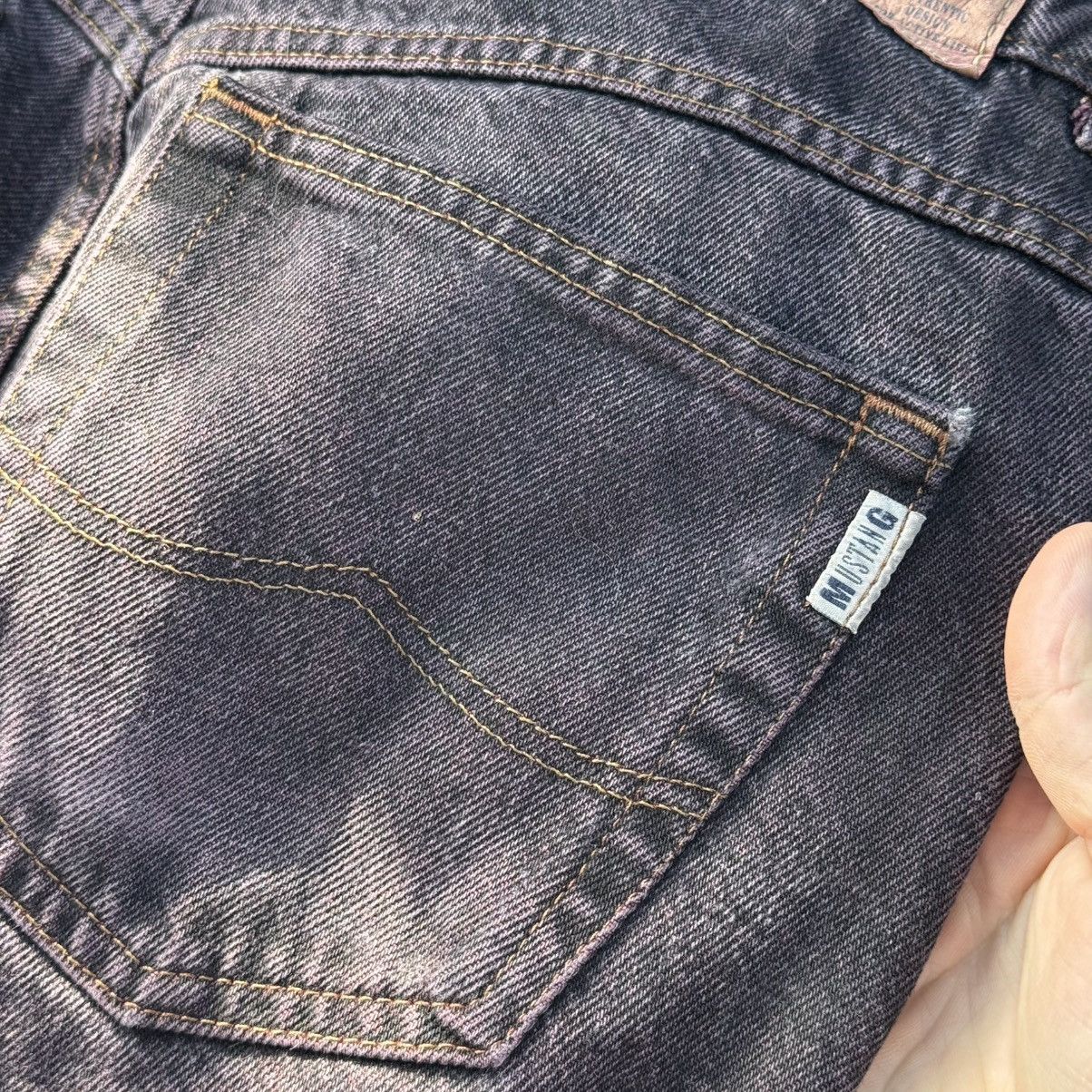 Mustang Mustang Purple Wash Denim Jeans 33x32 Japanese Levis Haze Size US 33 - 15 Thumbnail