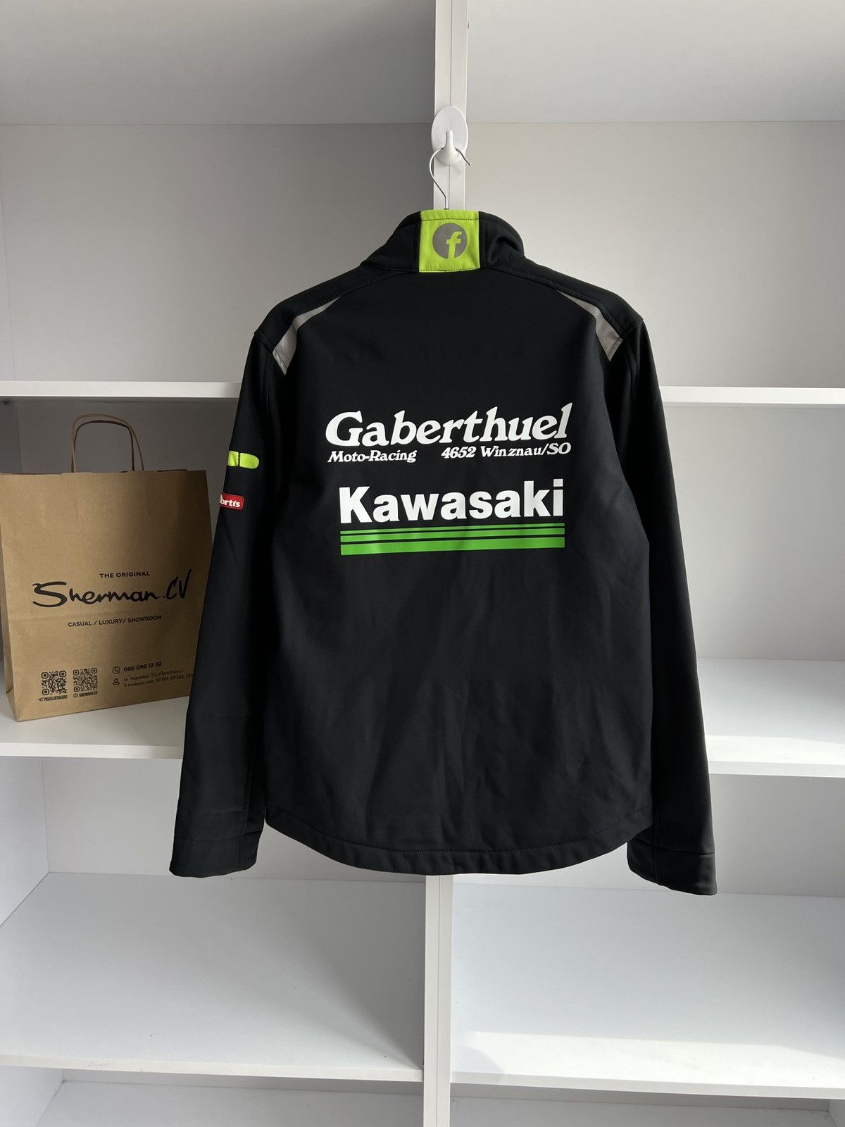 Vintage Vintage Kawasaki Softshell Racing Jacket Size US S / EU 44-46 / 1 - 1 Thumbnail