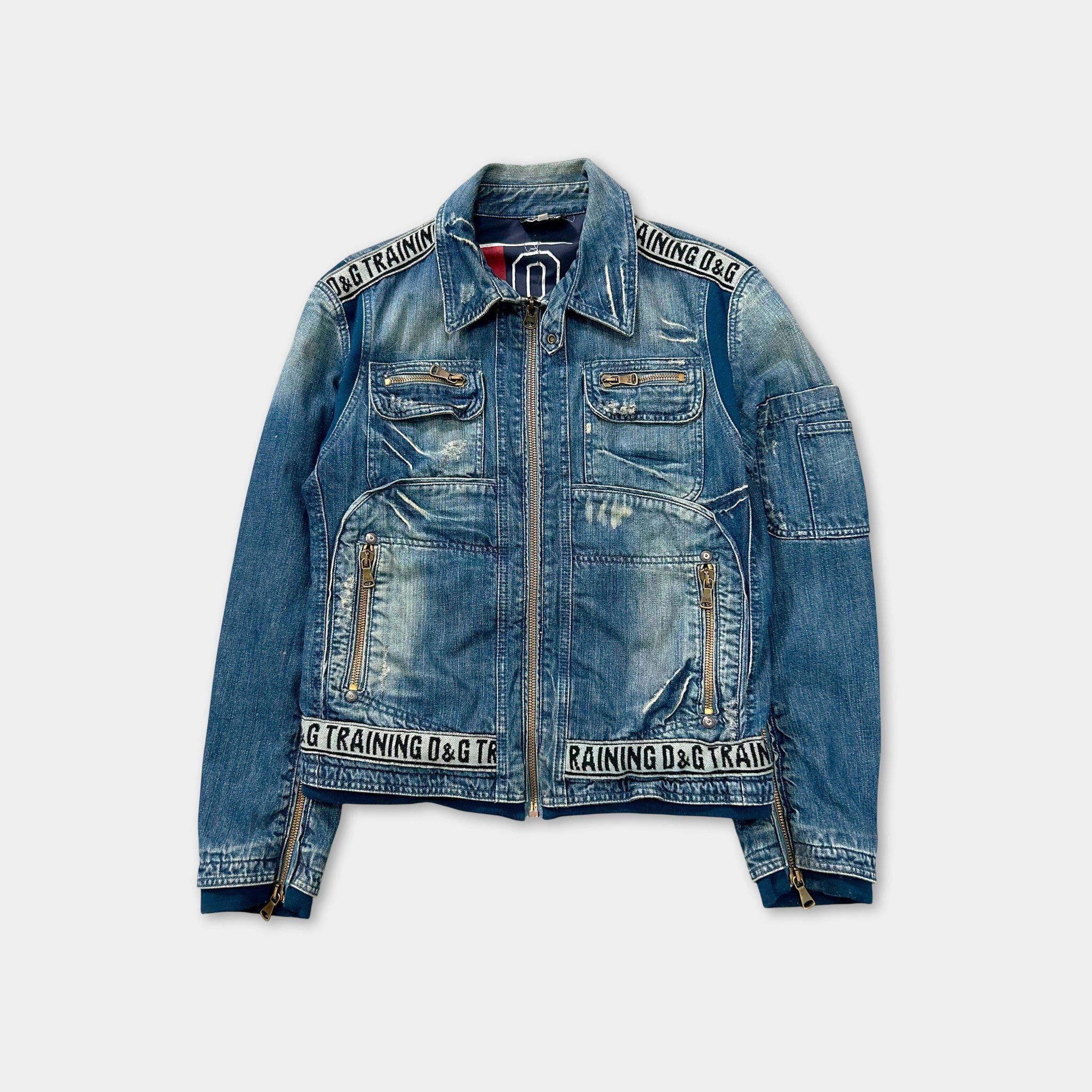 Dolce & Gabbana Dolce Gabbana Zipper Denim Jacket Size US L / EU 52-54 / 3 - 1 Thumbnail