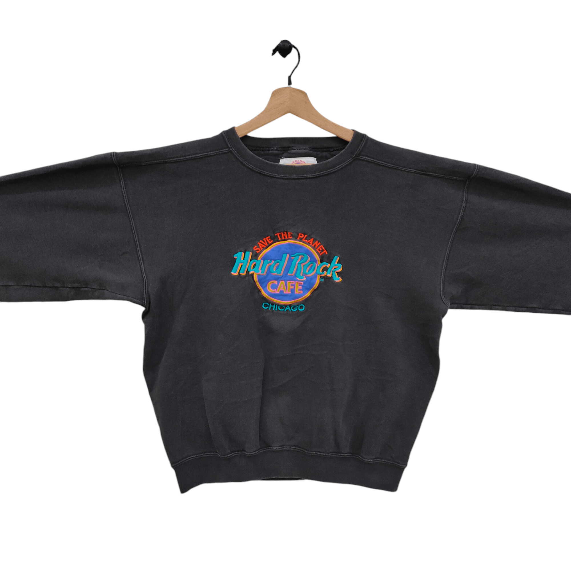 Hard Rock Cafe × Vintage Vintage 90s Hard Rock Cafe Chicago Sweatshirt Size US L / EU 52-54 / 3 - 2 Thumbnail
