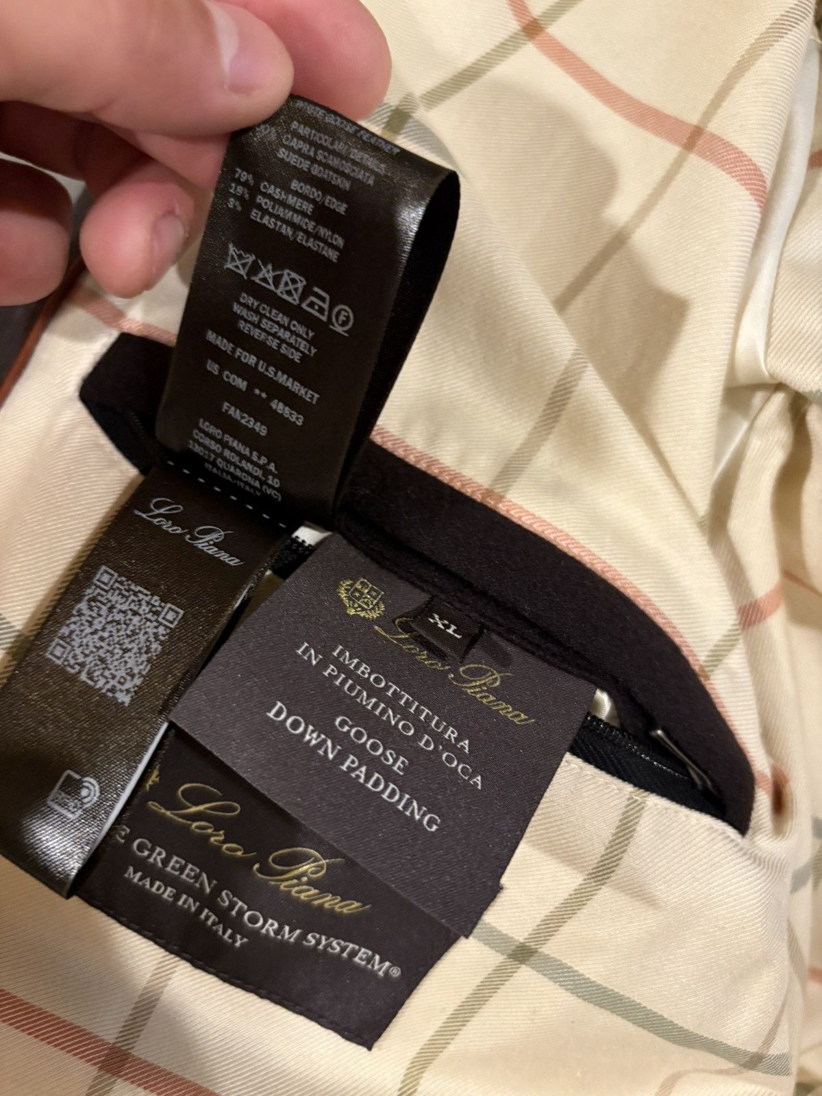 Loro Piana Loro Piana Tuul HOODED BOMBER Cash Storm Plume Size US XL / EU 56 / 4 - 12 Thumbnail