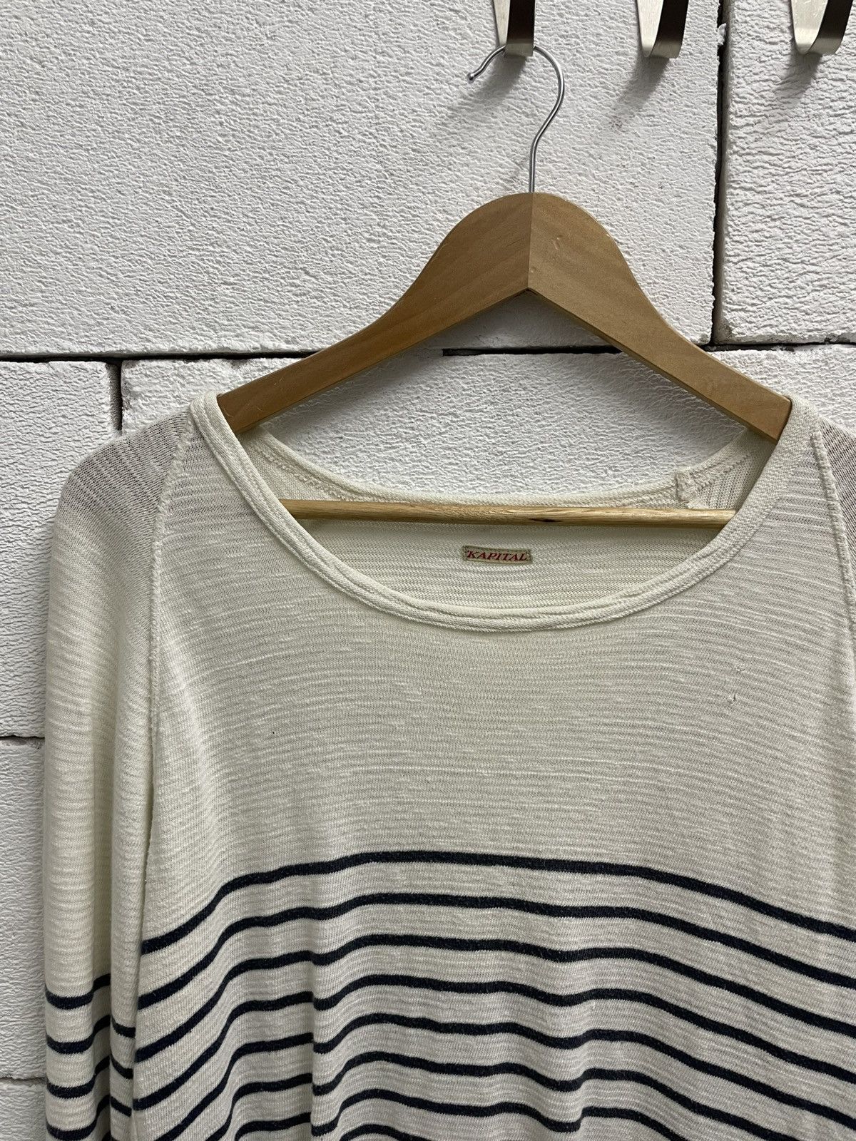 Kapital KAPITAL Long-Sleeve Crew Neck T-Shirt Size L / US 10 / IT 46 - 2 Thumbnail