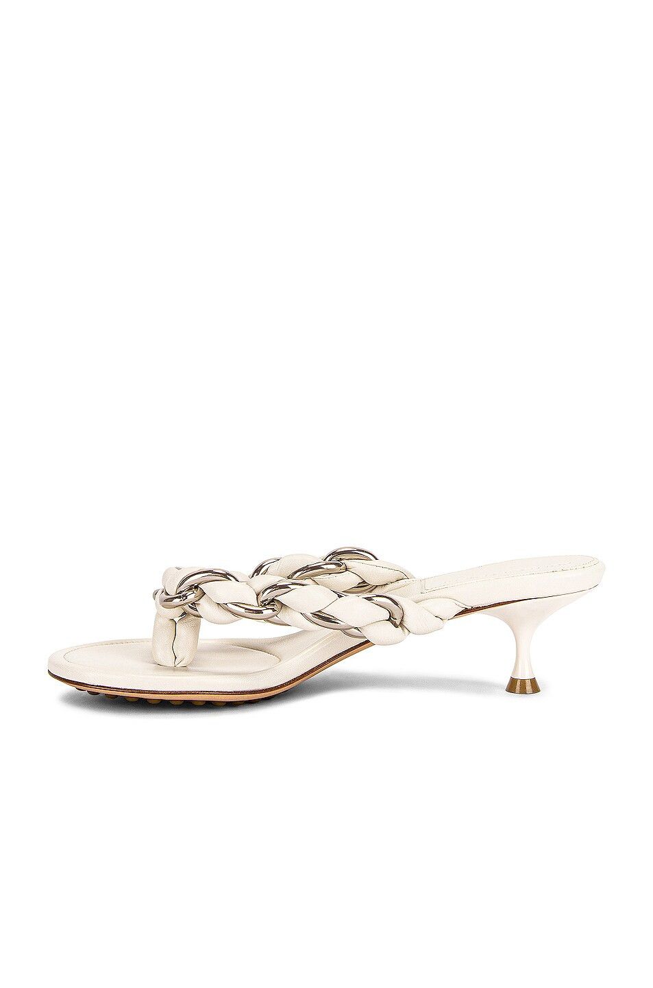 Bottega Veneta o1bcso1str0924 Dot Sandals in White Size US 8 / IT 38 - 5 Thumbnail