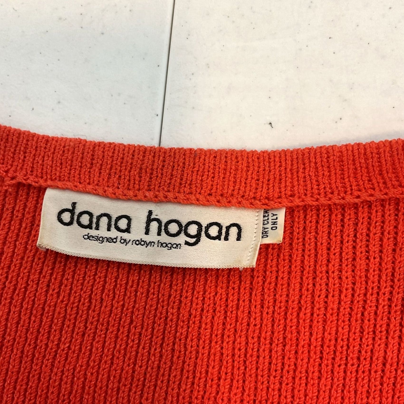 Hogan Dana Hogan Vintage Coral Orange Sweater Jacket Double Breasted L/XL Size XL / US 12-14 / IT 48-50 - 8 Thumbnail