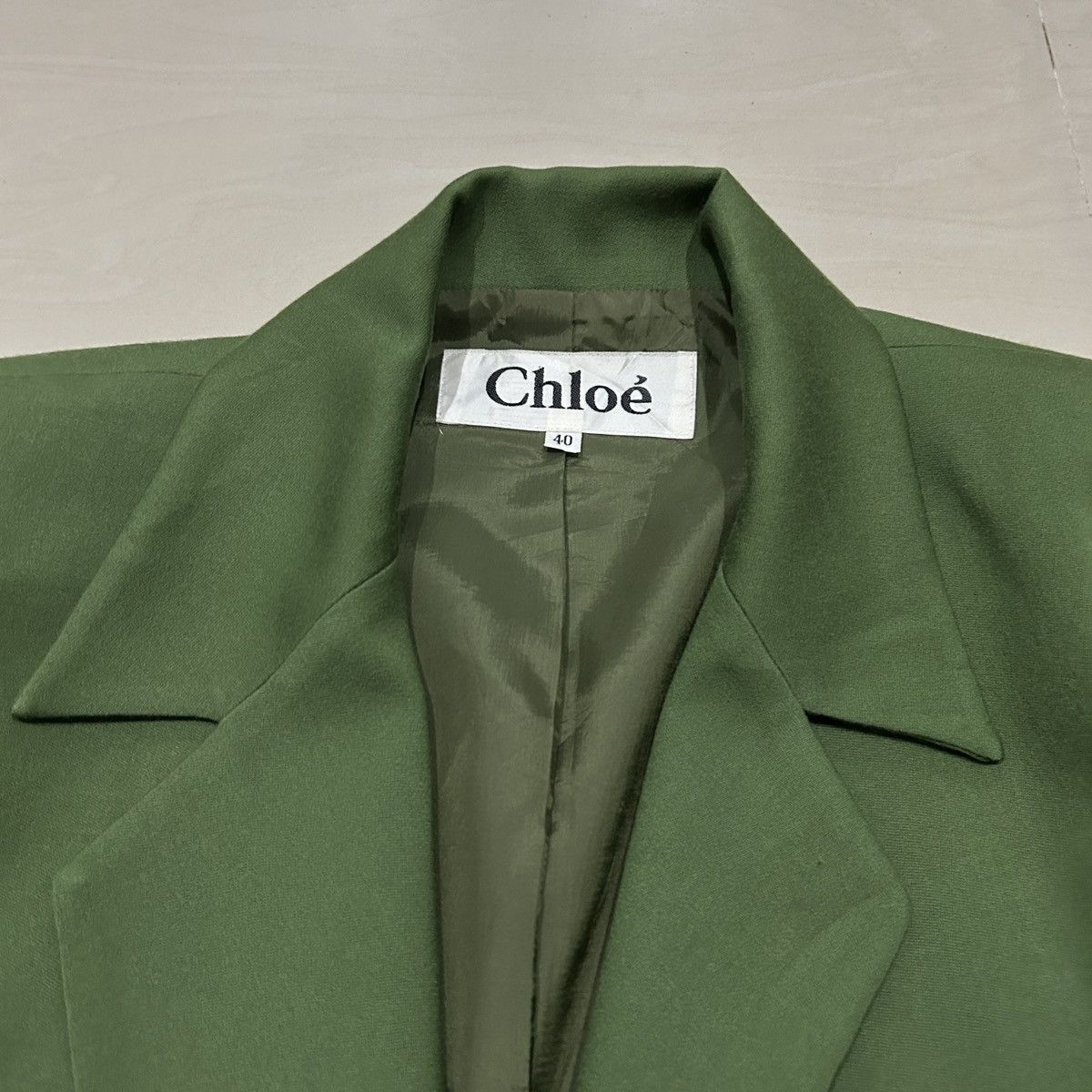 Other Chloé Breasted Blazer Green Size 40R - 7 Thumbnail