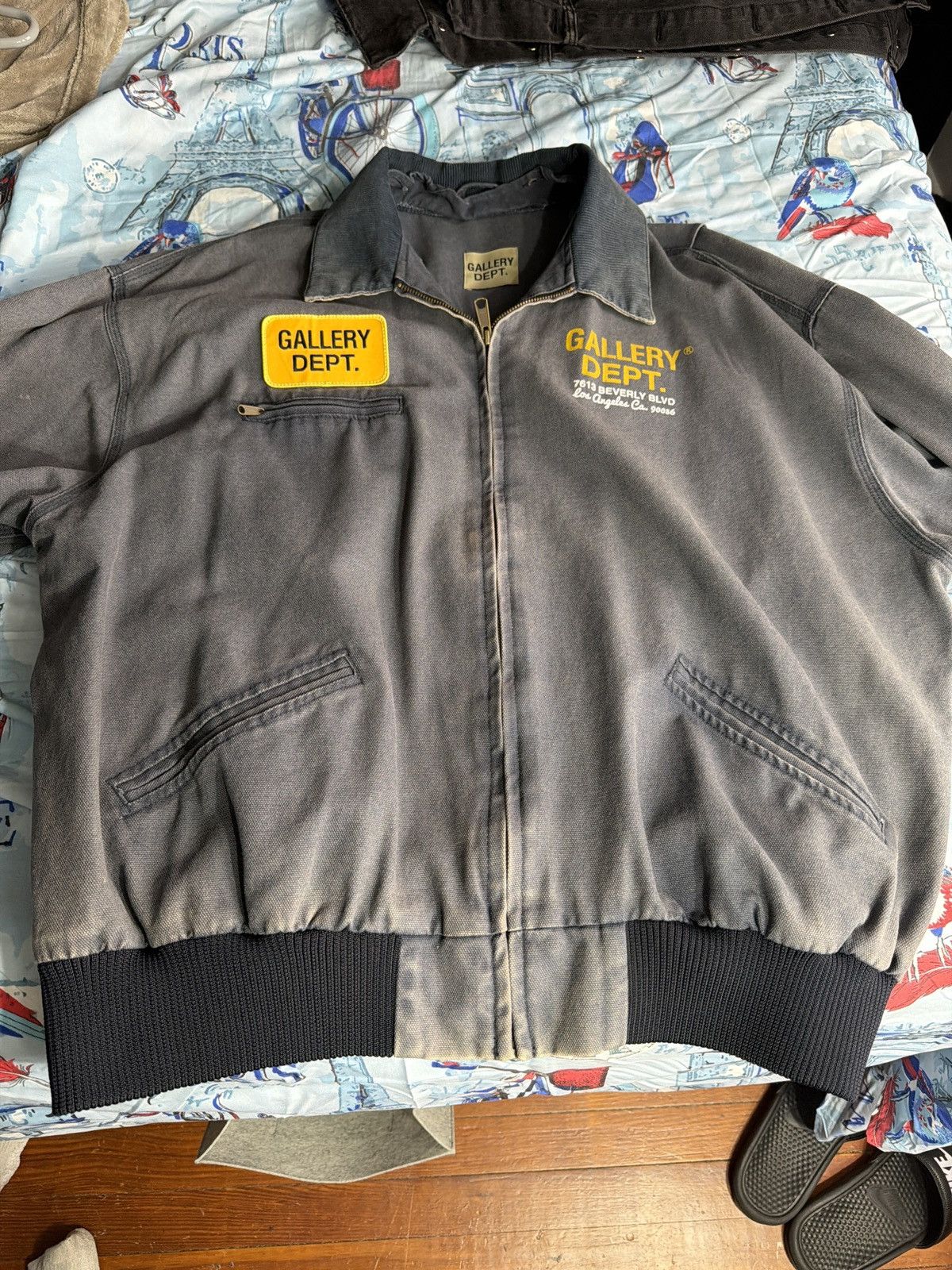 Gallery Dept. Gallery Dept Blue Bomber Jacket Size US XXL / EU 58 / 5 - 5 Thumbnail