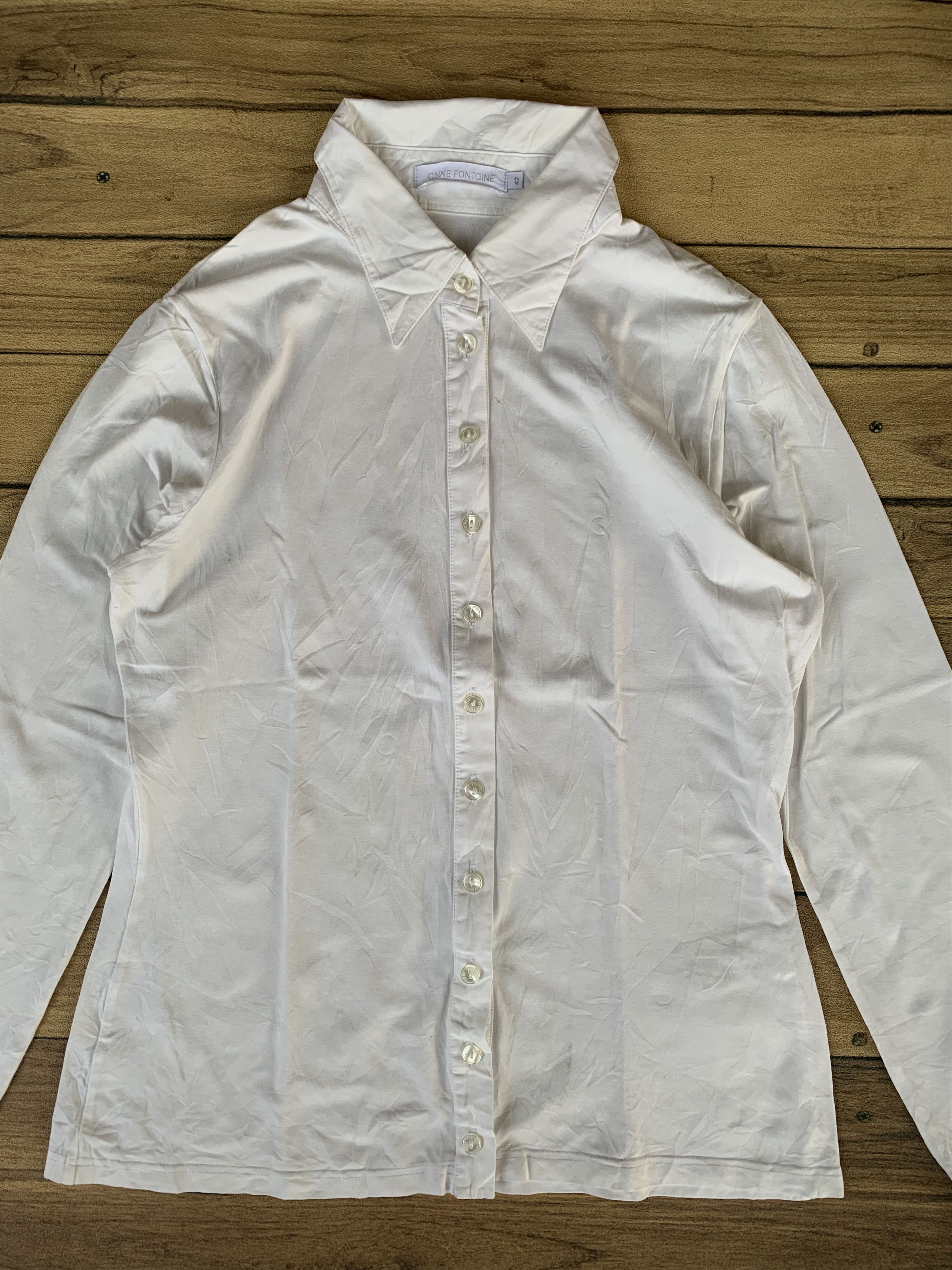 ANNE FONTAINE Anne fontaine white long sleeve button Size M / US 6-8 / IT 42-44 - 2 Thumbnail