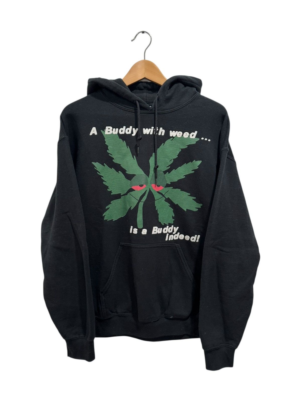 Cactus Plant Flea Market Cactus Plant Flea Market Buddy With Weed Hoodie Black Size US M / EU 48-50 / 2 - 1 Thumbnail