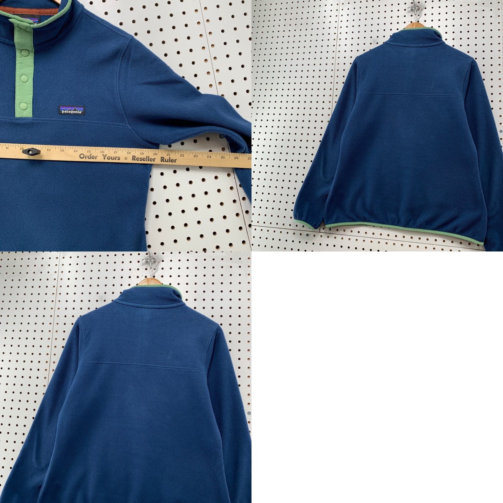 Patagonia Patagonia Women's Jacket M Blue Fleece 1/4 Snap Pullover Micro D Sweater - Outdoor Basic Coat, Regular Fit, Logo, Casual Climate Casual Womens Size M / US 6-8 / IT 42-44 - 9 Thumbnail