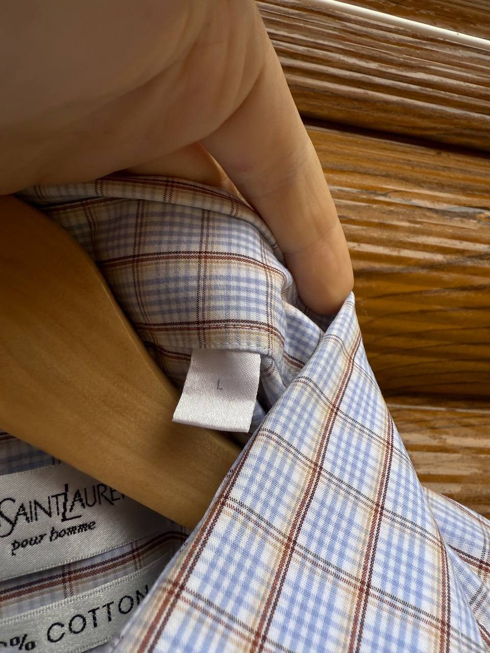 Yves Saint Laurent YSL Yves Saint Laurent Short Sleeve Shirt Logo Size L Size US L / EU 52-54 / 3 - 6 Thumbnail