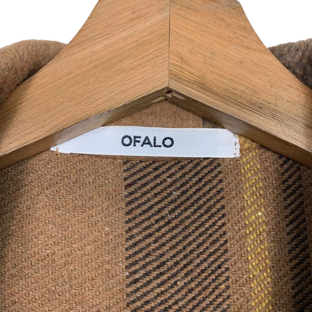 Japanese Brand OFALO Checked Belted Flannel Jacket #2438-C109 Size M / US 6-8 / IT 42-44 - 15 Thumbnail