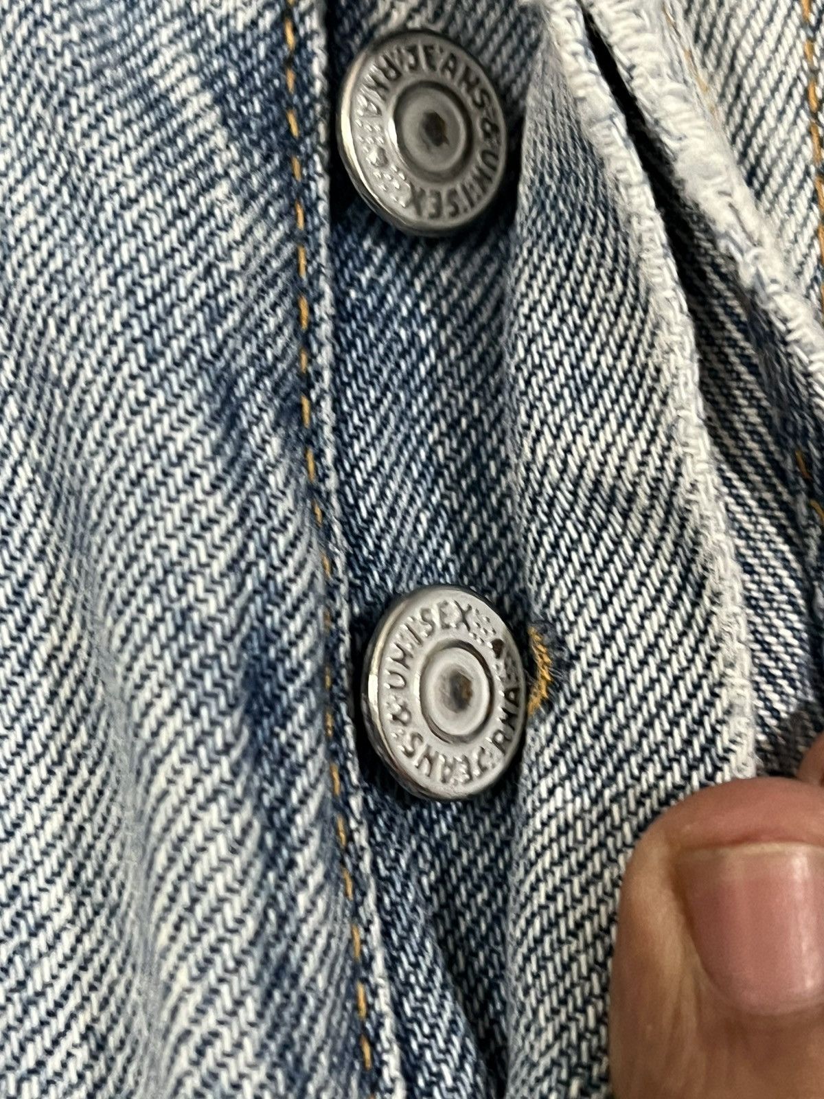Japanese Brand Vintage RNA.Inc Button Fly Distressed Denim Size US 31 - 9 Thumbnail