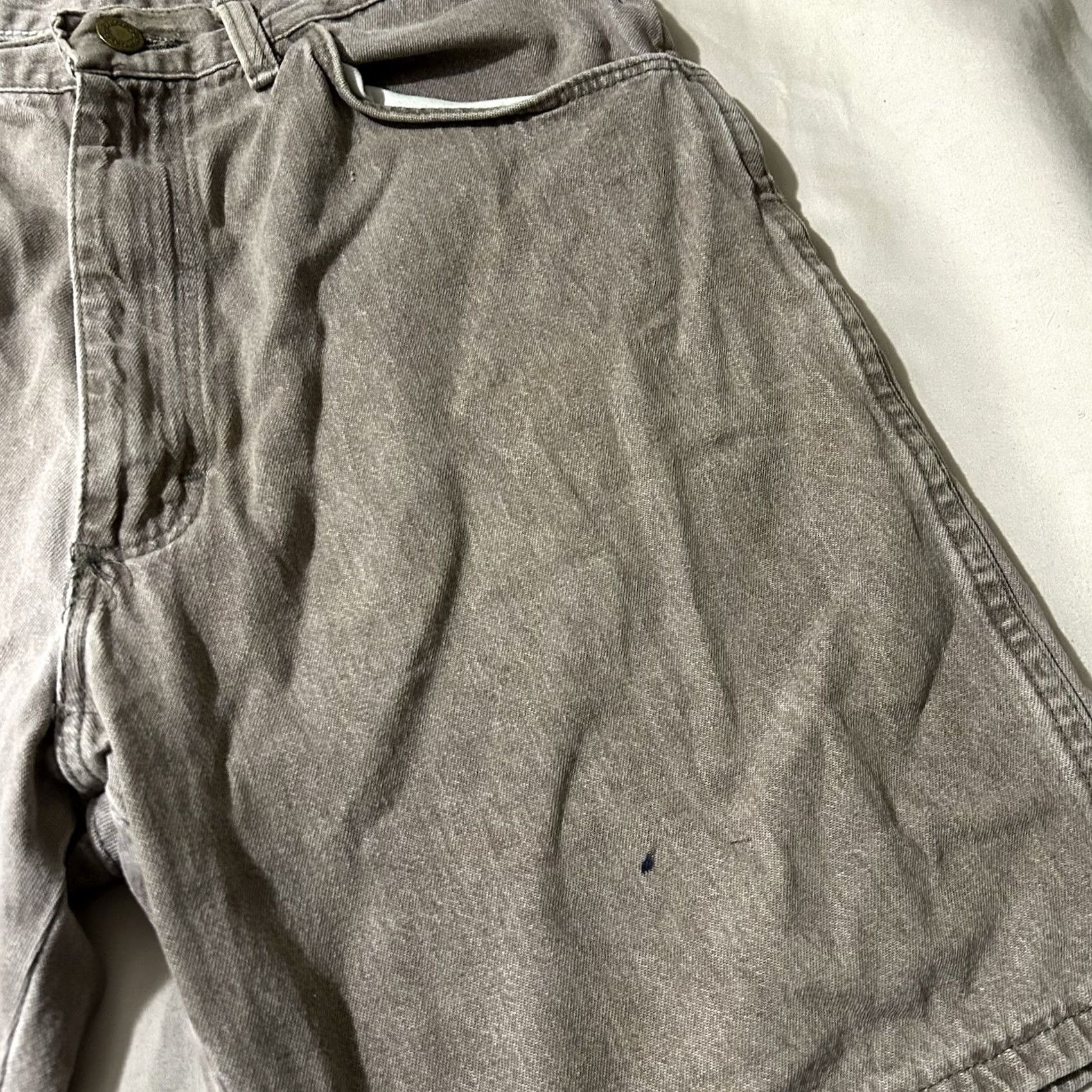Wrangler VINTAGE Wrangler Jorts Brown 90s Distressed Size 34 Men Brown Wash Size US 34 / EU 50 - 4 Thumbnail