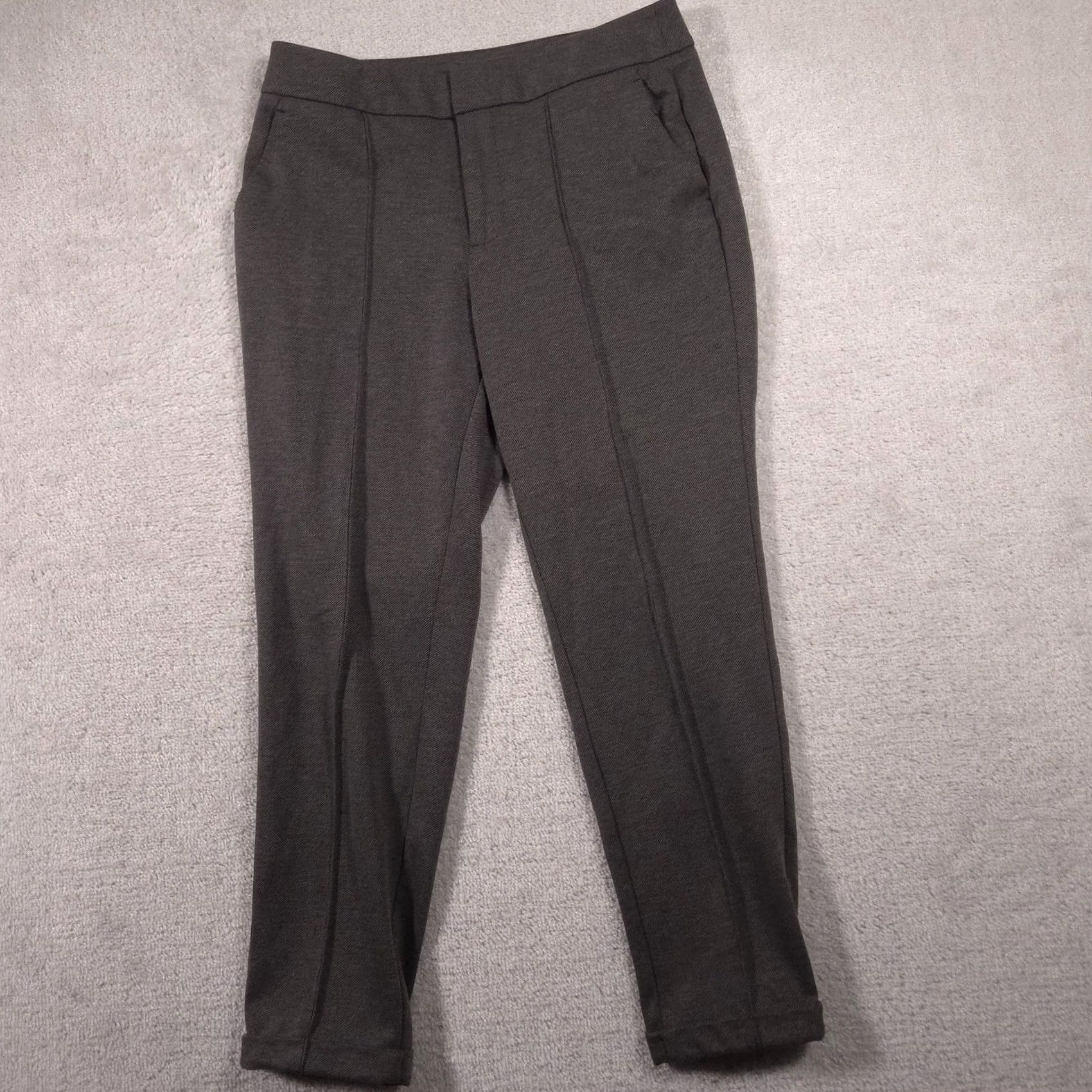 Nine West Nine West Dress Pants Womens 12 Gray Ponte Slim Tapered Fit Stretch Work Career Dress Pants Size 34" / US 12 / IT 48 - 2 Thumbnail