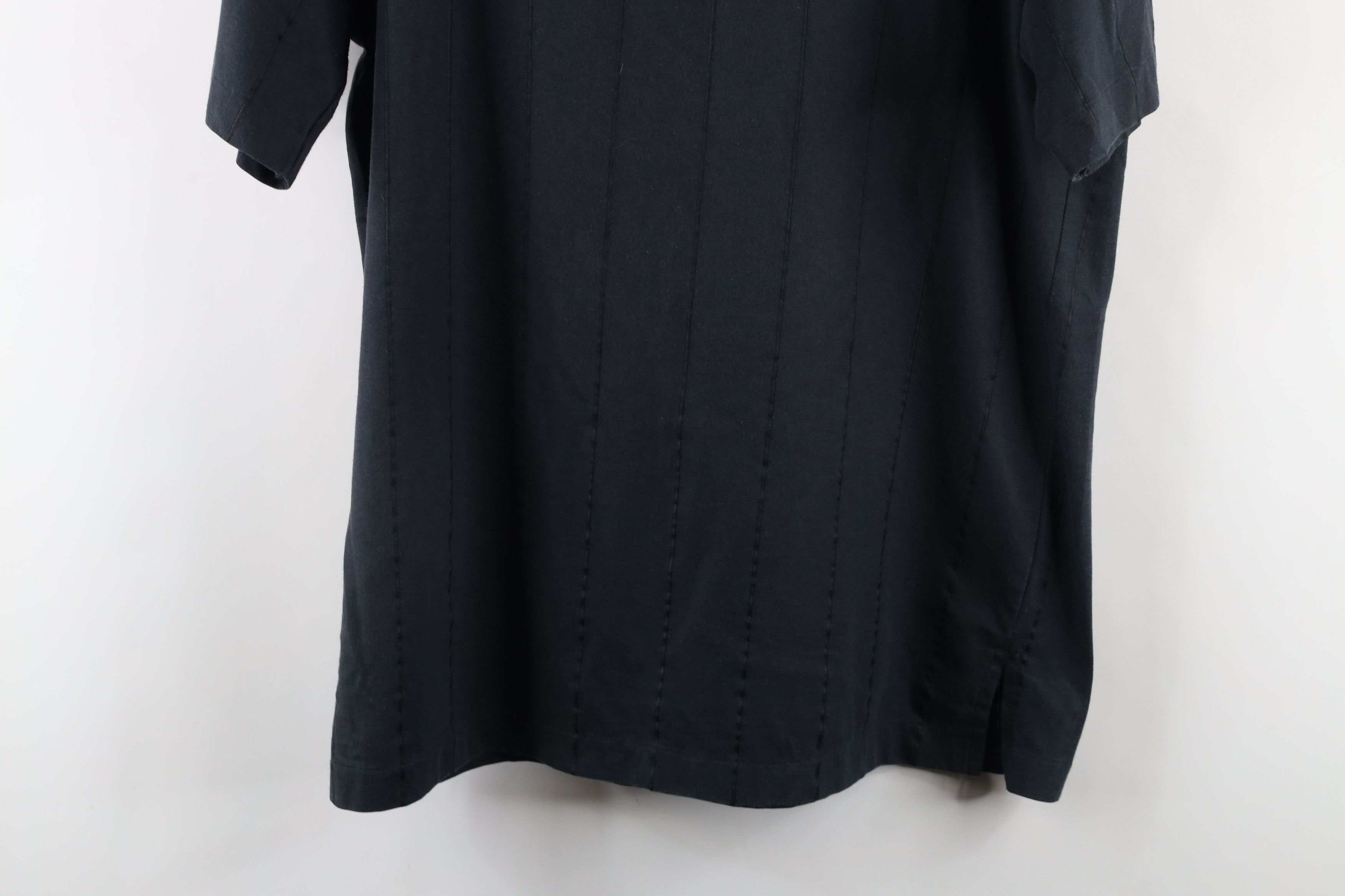 Vintage Vintage 90s Streetwear Knit Collared Pocket Polo Shirt Black Size US XL / EU 56 / 4 - 9 Thumbnail