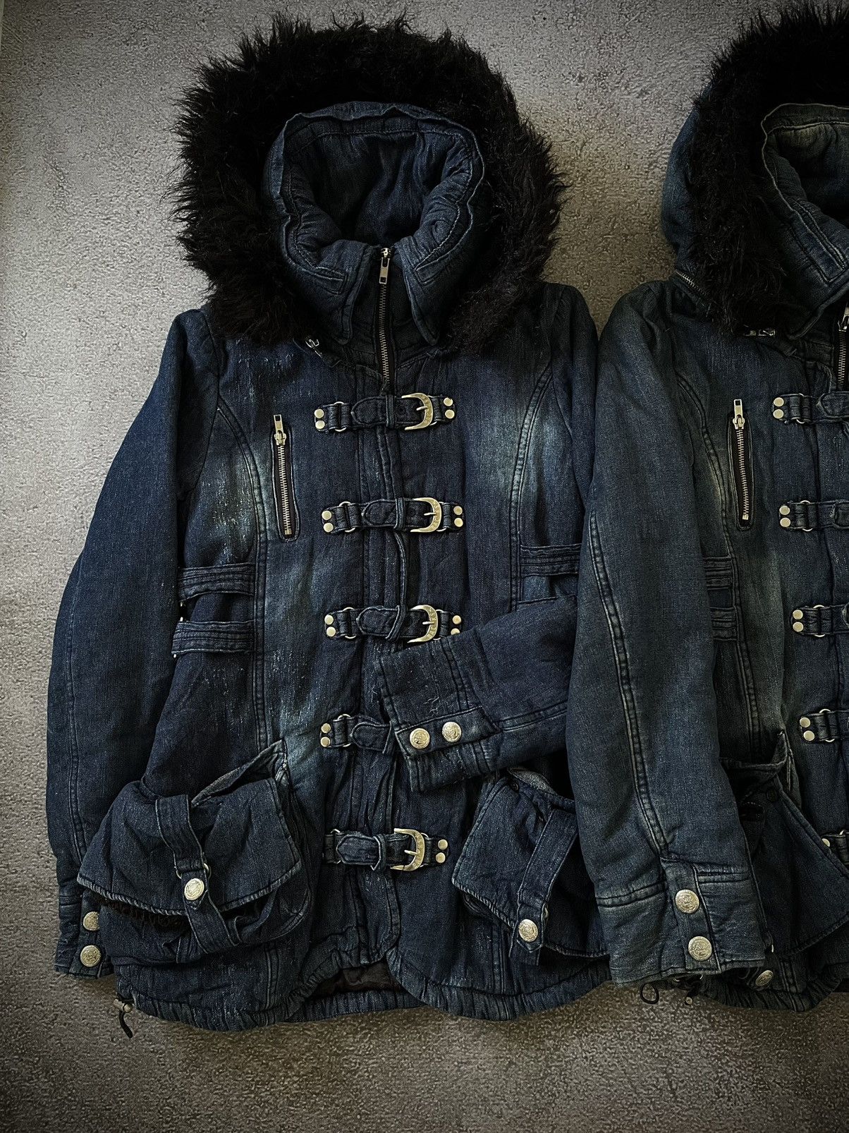 Japanese Brand BUNDLE X2 BACKS FUR GOTHIC BONDAGE SEDITIONARIES PUNK STYLE Size US M / EU 48-50 / 2 - 2 Thumbnail