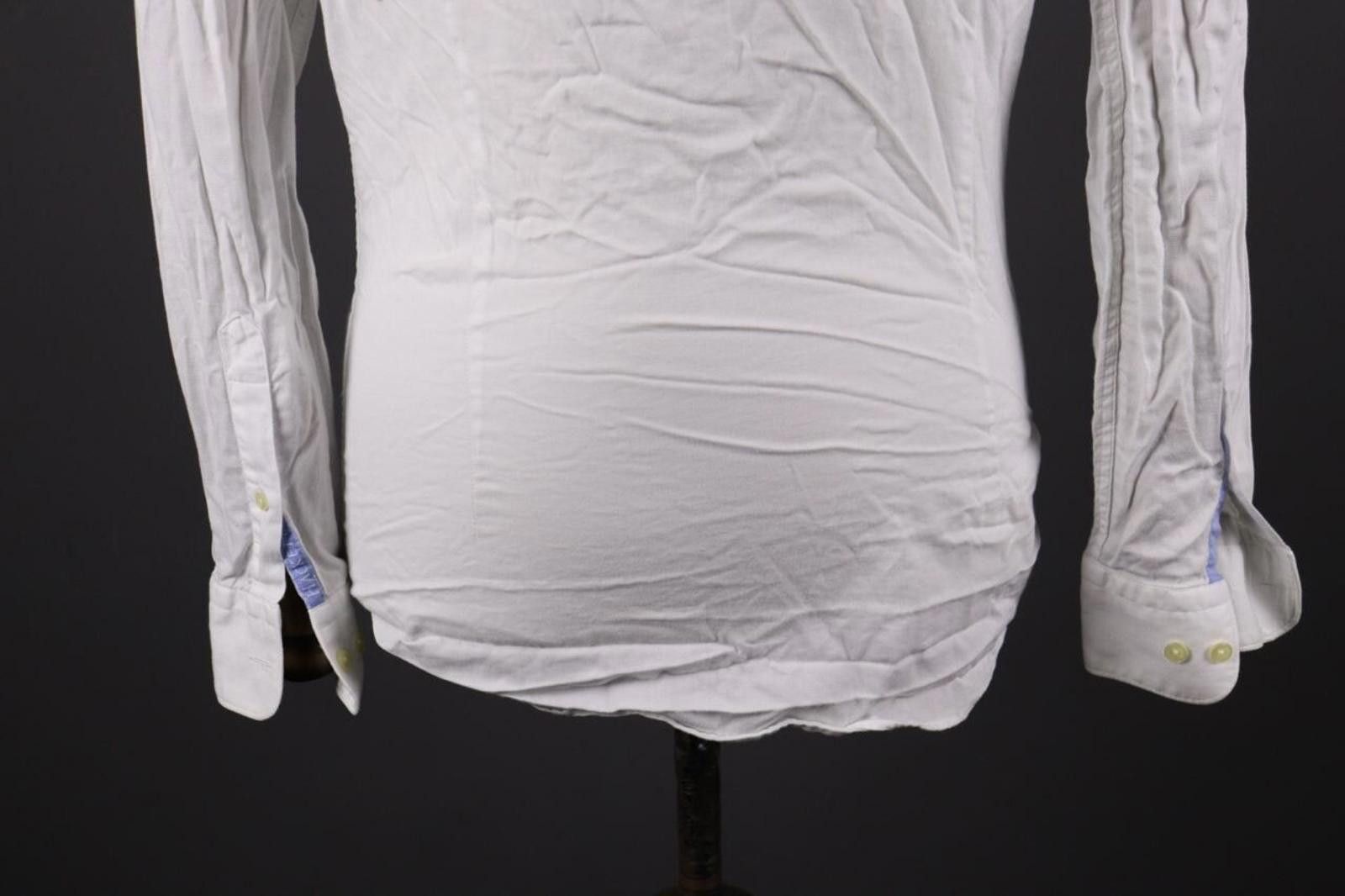 Designer Hackett London Slim Fit White Button Down Shirt Size S Size US S / EU 44-46 / 1 - 11 Thumbnail