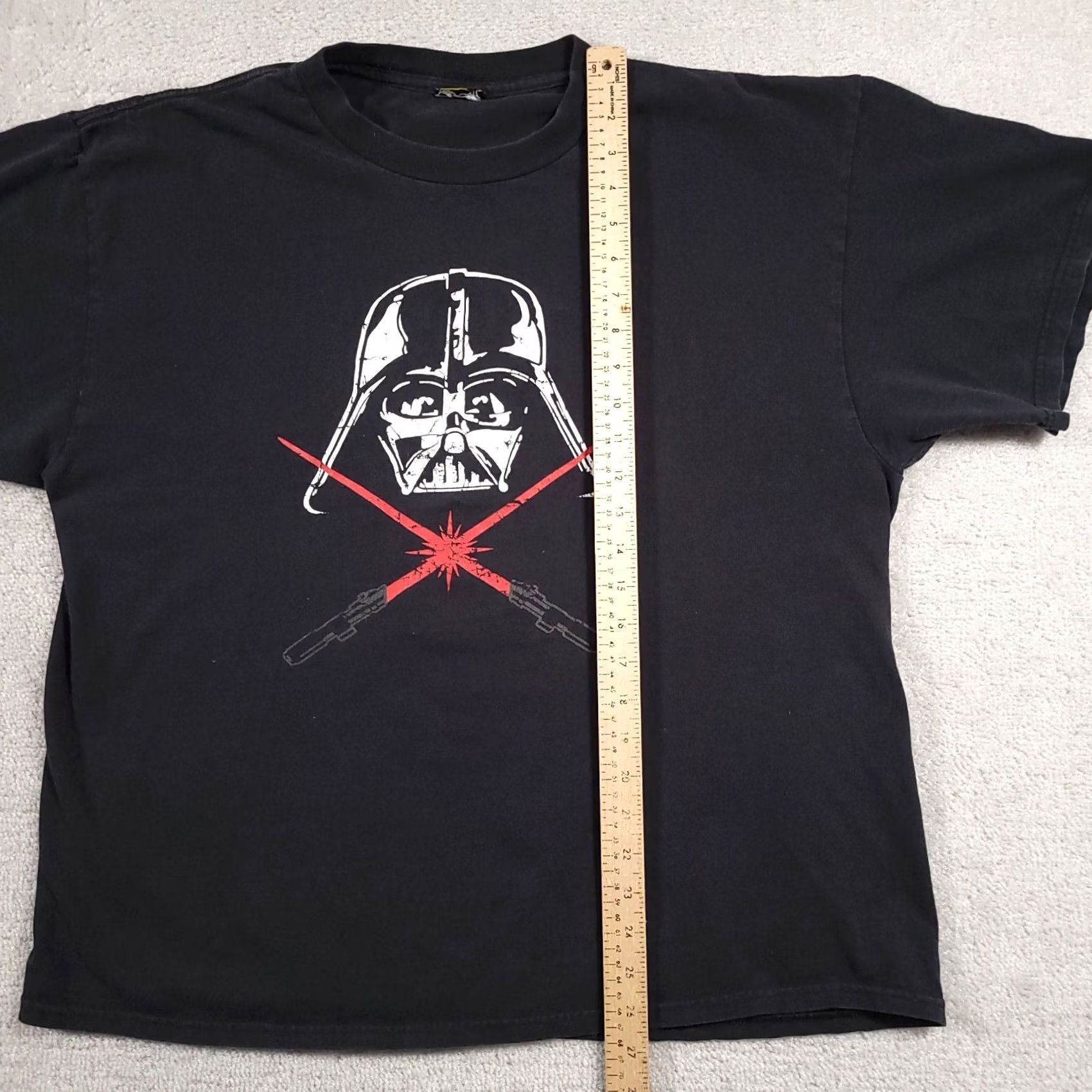 Star Wars VINTAGE Star Wars Shirt Mens XL Black Darth Vader Light Sabers Short Sleeve Size US XL / EU 56 / 4 - 7 Thumbnail