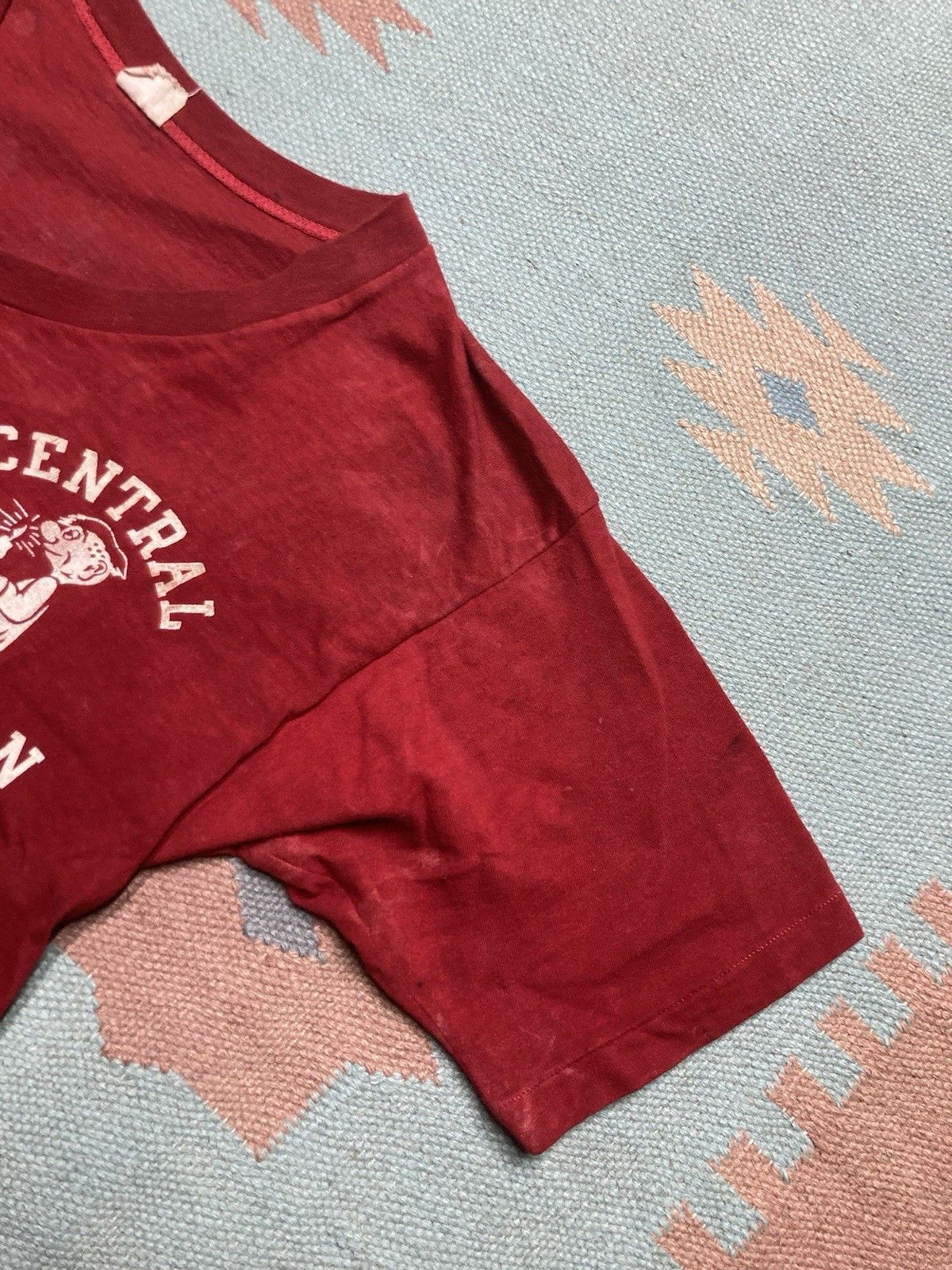 Champion × Vintage 60s t shirt champion running man central Michigan cropped M Size US M / EU 48-50 / 2 - 4 Thumbnail