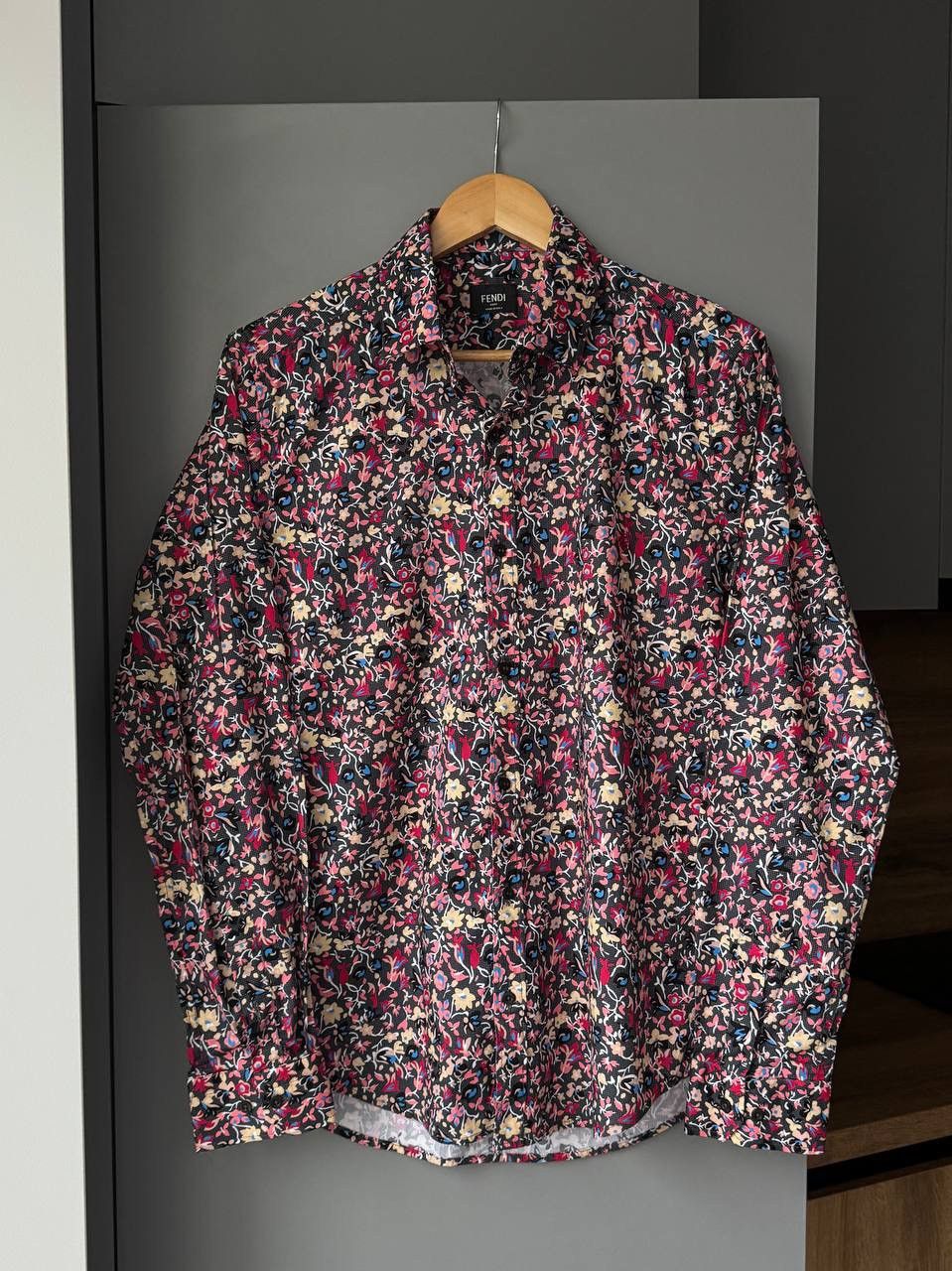 Fendi Fendi Floral Print Shirt Size US M / EU 48-50 / 2 - 1 Thumbnail