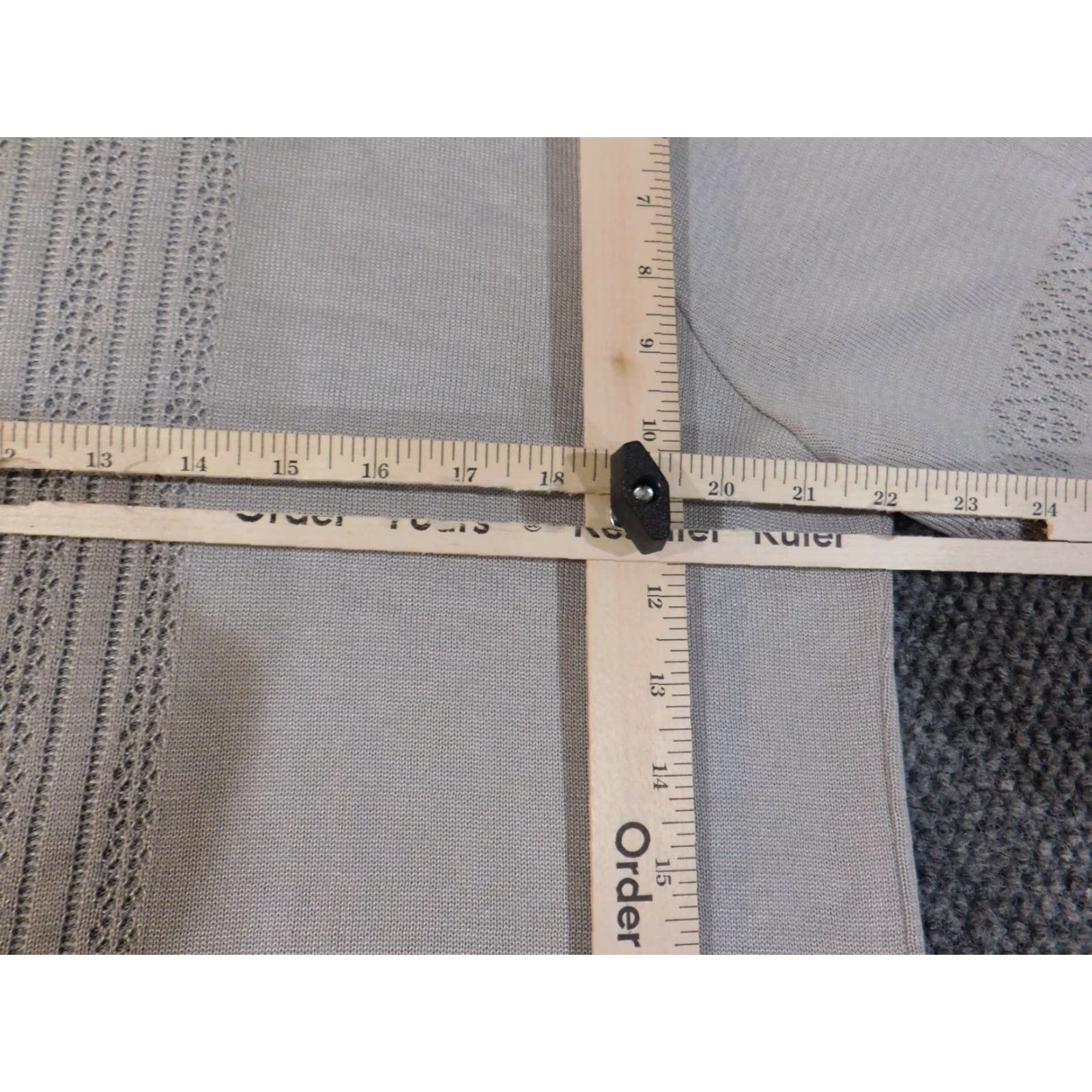 Vintage Alfred Dunner Sweater XL gray knit crewneck acrylic womens geometric Raglan Short Sleeve Pullover Size XL / US 12-14 / IT 48-50 - 5 Thumbnail