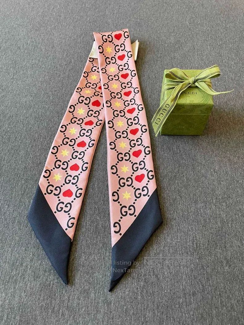Gucci Gucci Pink gold-plated love scarf Size ONE SIZE - 2 Thumbnail