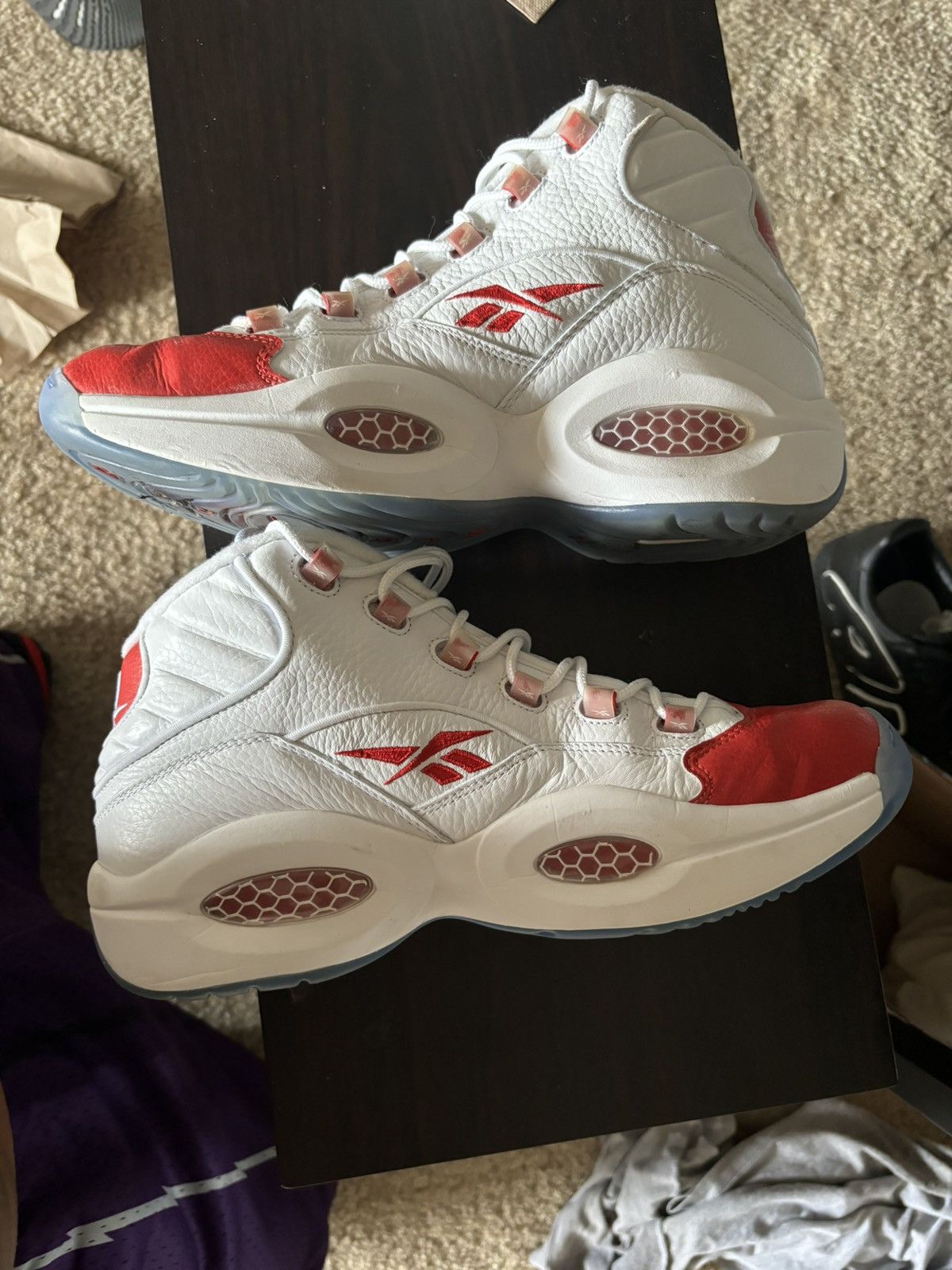 Reebok Reebok Question 10.5 Pearlized red toe Size US 10.5 / EU 43-44 - 4 Thumbnail