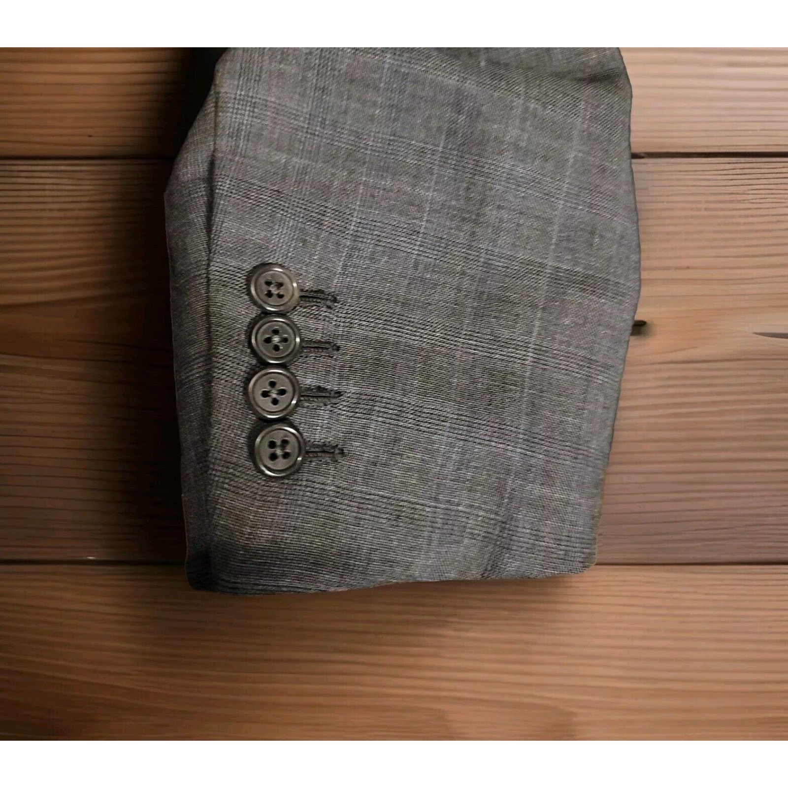 Oxxford Clothes Mens Size 40R Super 130 Wool Oxxford Navy Blue Blazer Size 40R - 2 Thumbnail