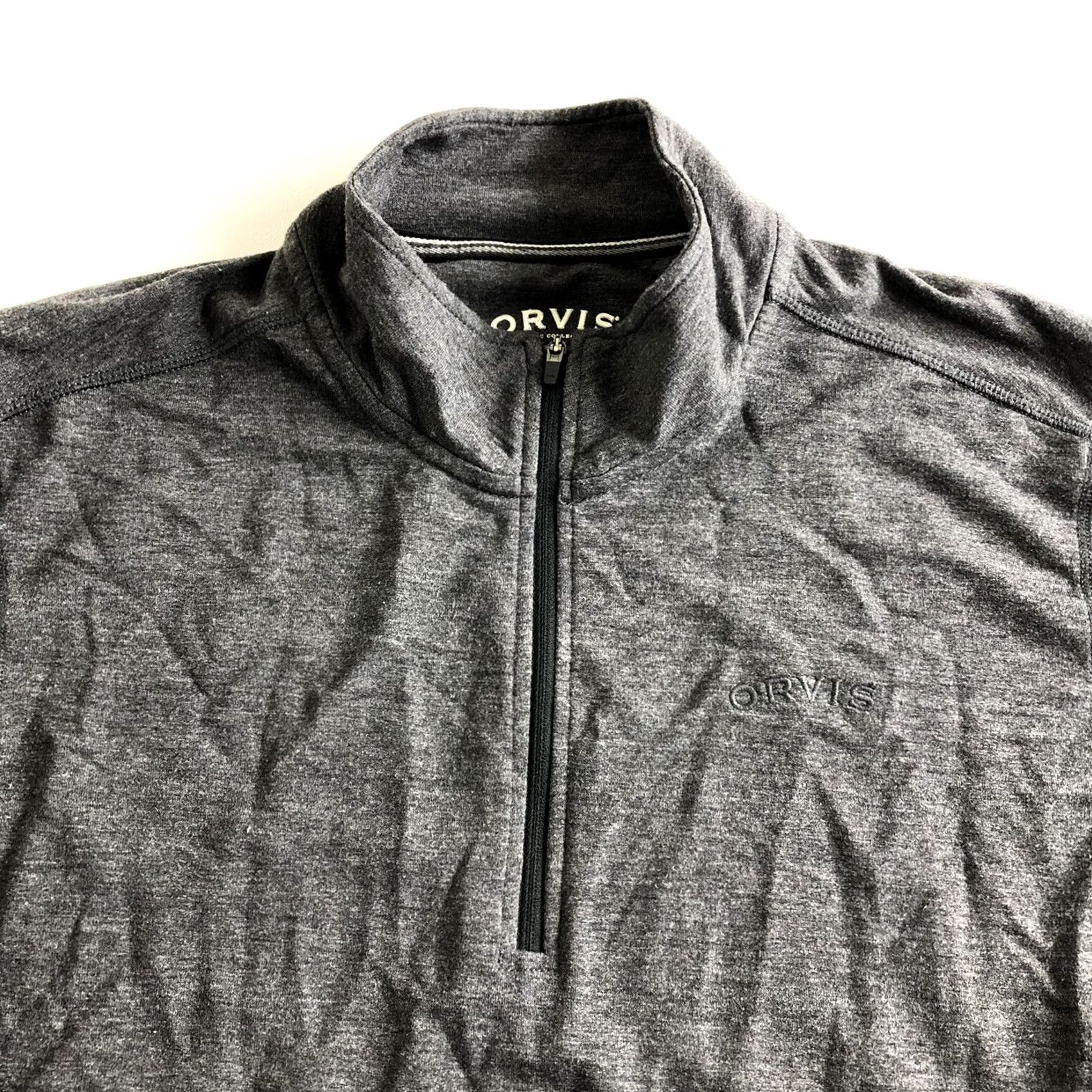 Orvis Orvis Classic Collection 1/4 Zip Pullover Long Sleeve Shirt Men Size M Gray Size US M / EU 48-50 / 2 - 3 Thumbnail