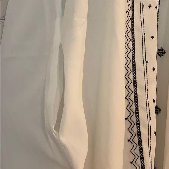 Other Loveriche White Black Embroidered Tunic Dress Size S / US 4 / IT 40 - 7 Thumbnail