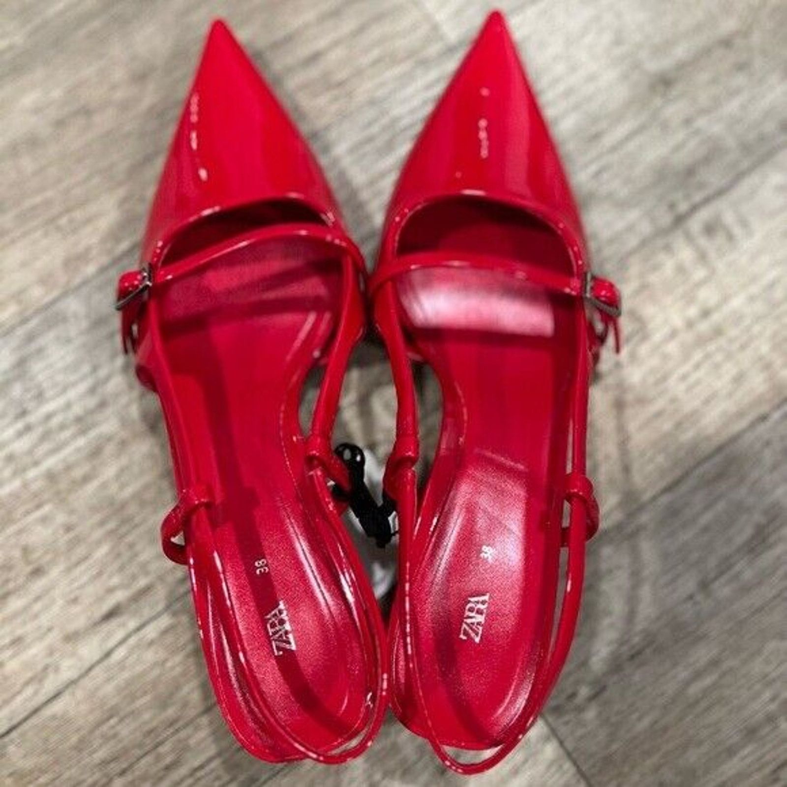 Zara ZARA Red Kitten Heels NWT Size US 7.5 / IT 37.5 - 21 Thumbnail