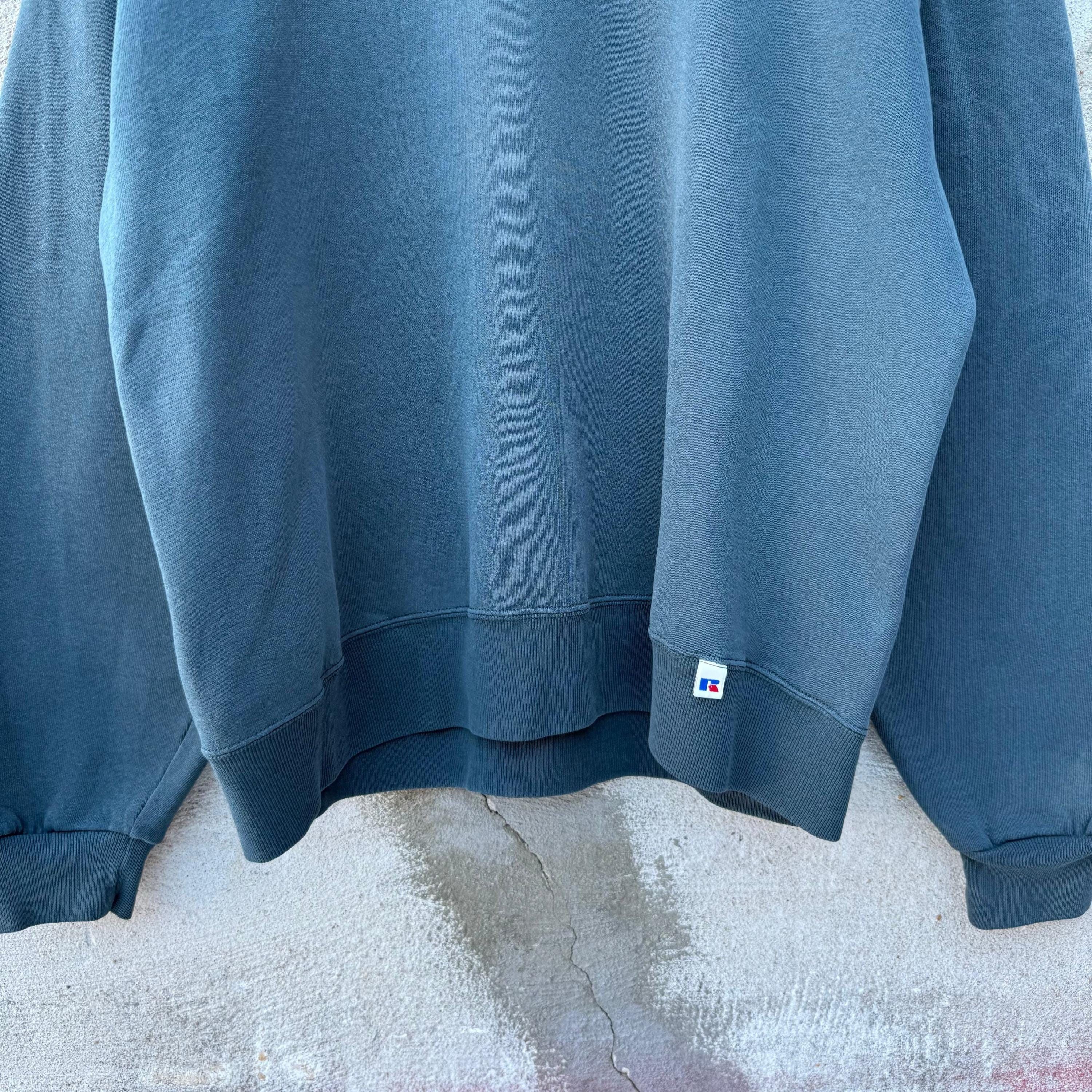 Russell Athletic × Vintage 90's Russell Atheltic Faded Green Crewneck Size US L / EU 52-54 / 3 - 5 Thumbnail