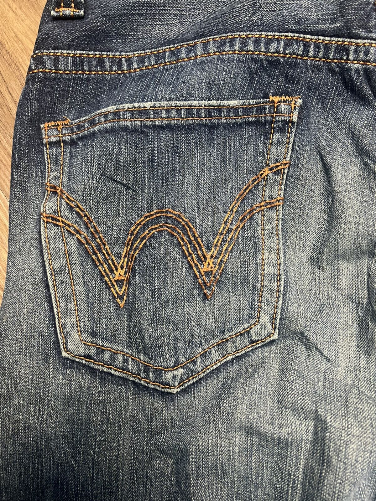 Edwin Edwin Japan Denim Ripped Distressed Relaxed Fit Jeans (42) Size US 30 / EU 46 - 16 Thumbnail