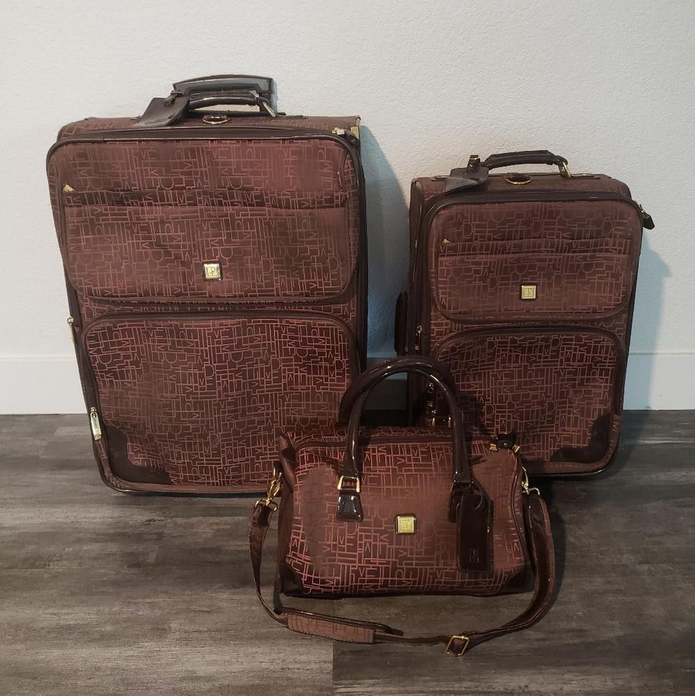 Diane von Furstenberg Chocolate | DVF | Signature Logo L Luggage Size ONE SIZE - 6 Thumbnail
