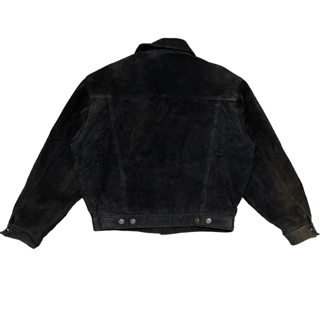 Leather Vintage Trucker Jacket Cowhide Suede Leather Size US L / EU 52-54 / 3 - 14 Thumbnail