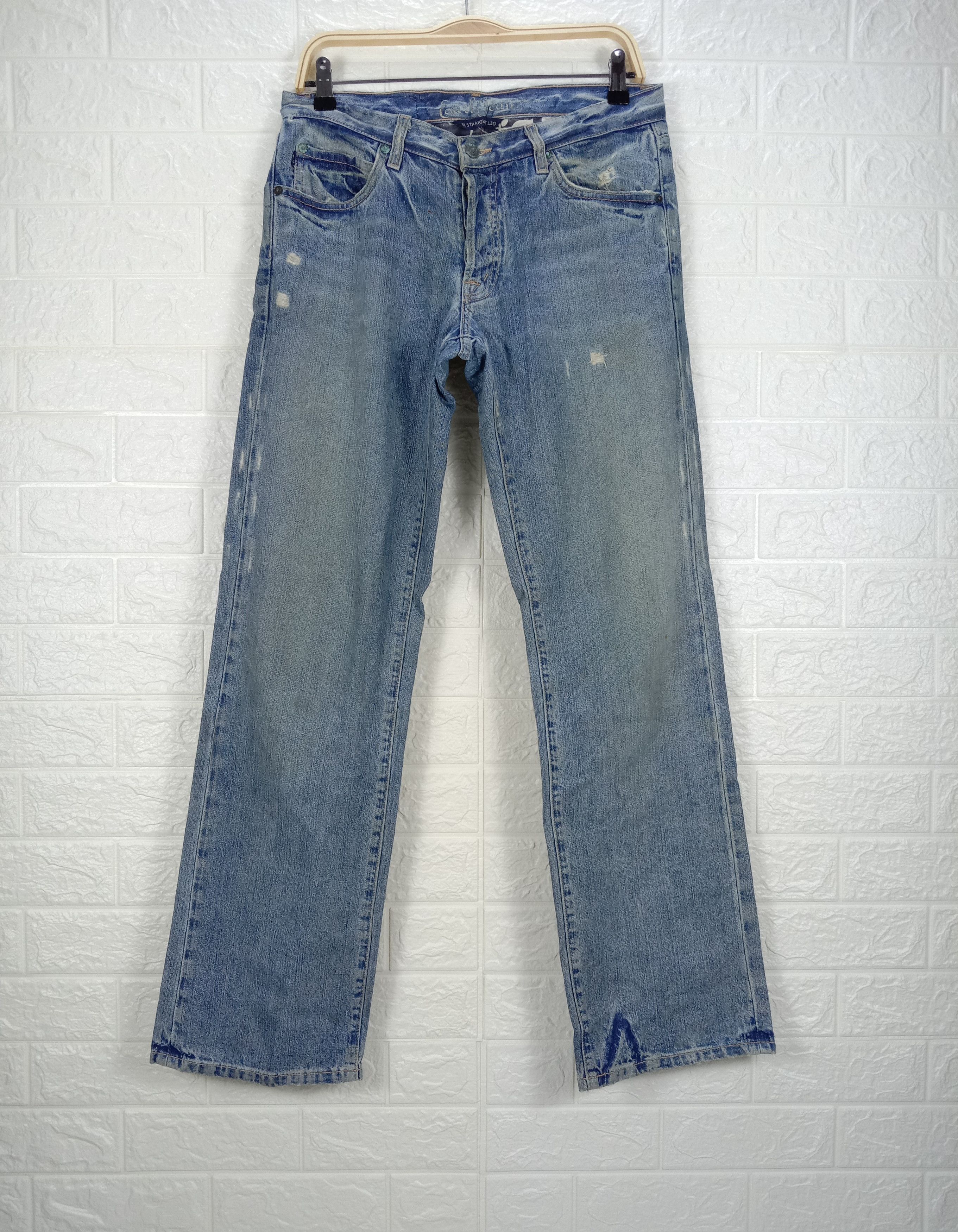Earl Jeans Vintage Earl Jean Straight Leg Distressed Denim Size US 30 / EU 46 - 1 Thumbnail