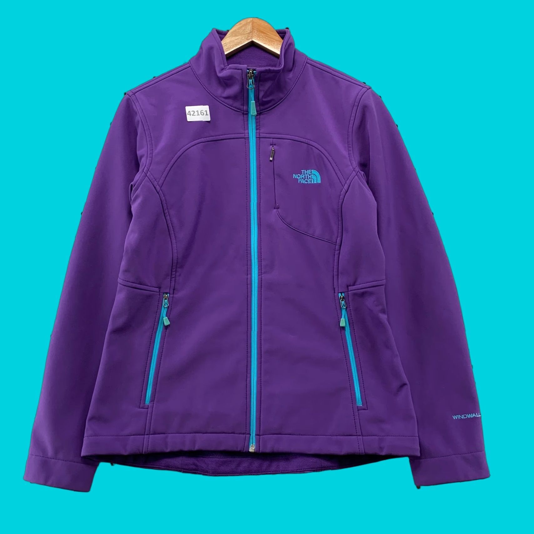 The North Face VINTAGE The North Face Windwall Jacket Womens M Purple Embroidered Zip Exterior Windbreaker Size M / US 6-8 / IT 42-44 - 1 Thumbnail