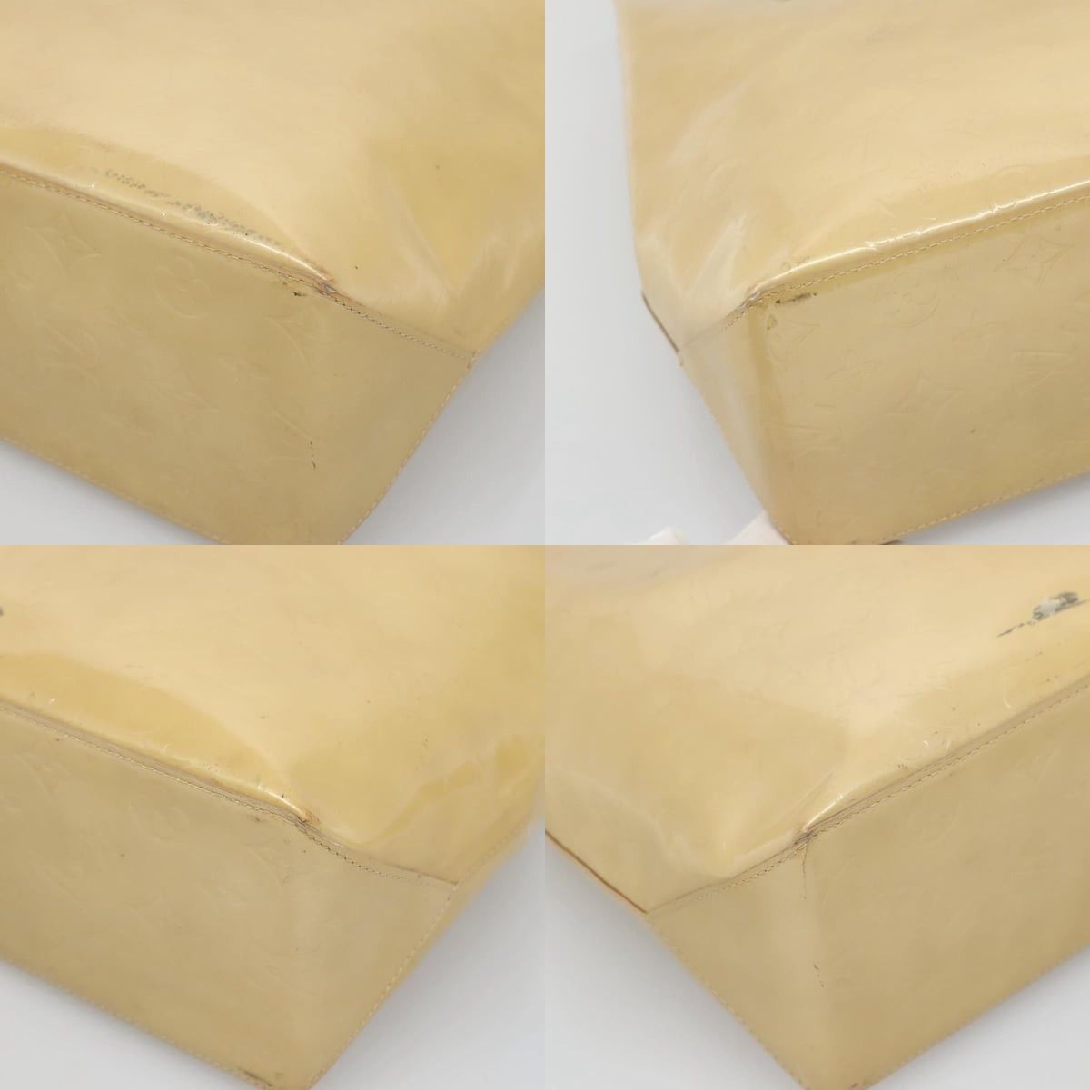 Louis Vuitton LOUIS VUITTON Monogram Vernis Reade MM Hand Bag Beige M91141 Size ONE SIZE - 10 Thumbnail