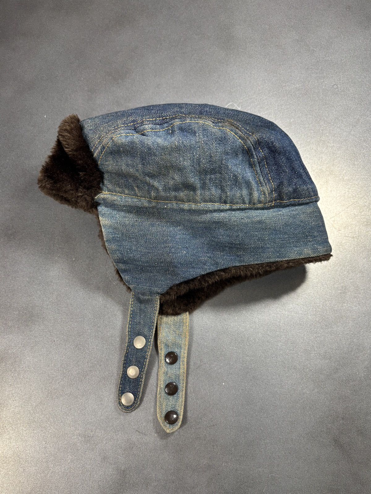 Levi's Vintage Levi's Orange Tab Hat Denim Ushanka Trapper 70s 80s Size ONE SIZE - 23 Thumbnail