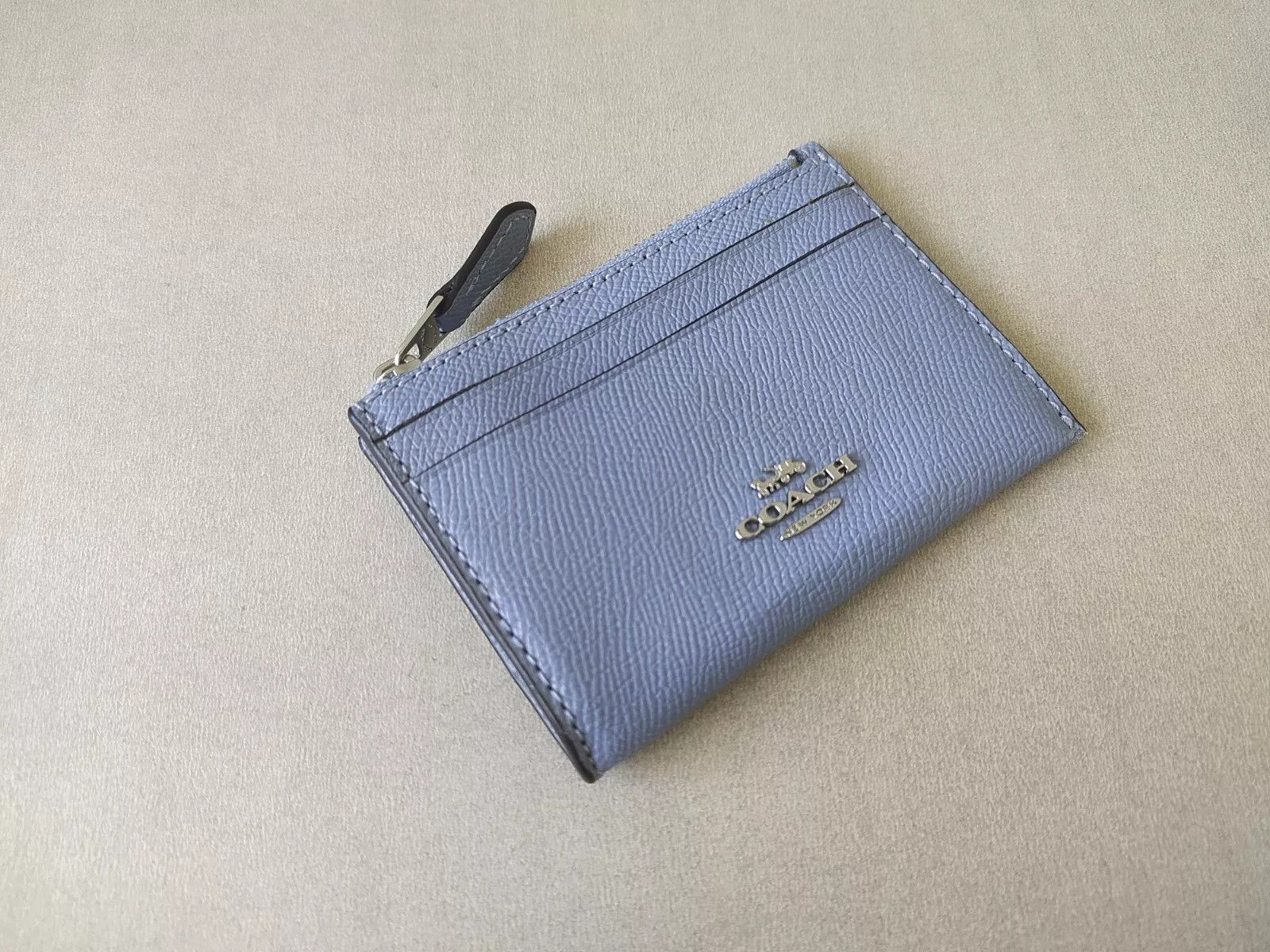 Coach Coach Mini Skinny ID zip CardCase cross grain leather T 9141 Size ONE SIZE - 8 Thumbnail