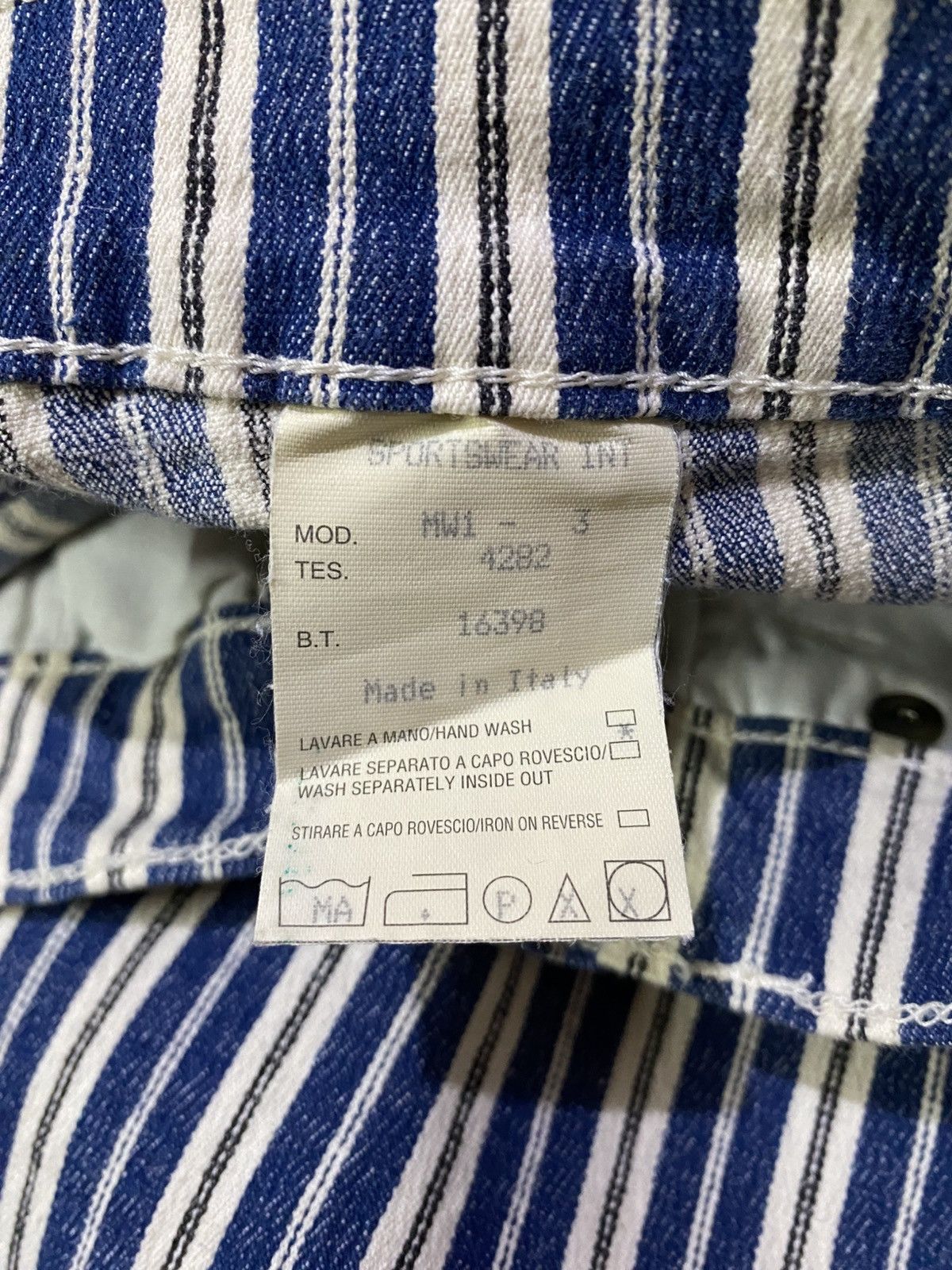 Moschino Vintage Moschino Italy Stripe Flare Jeans Size 23" - 8 Thumbnail